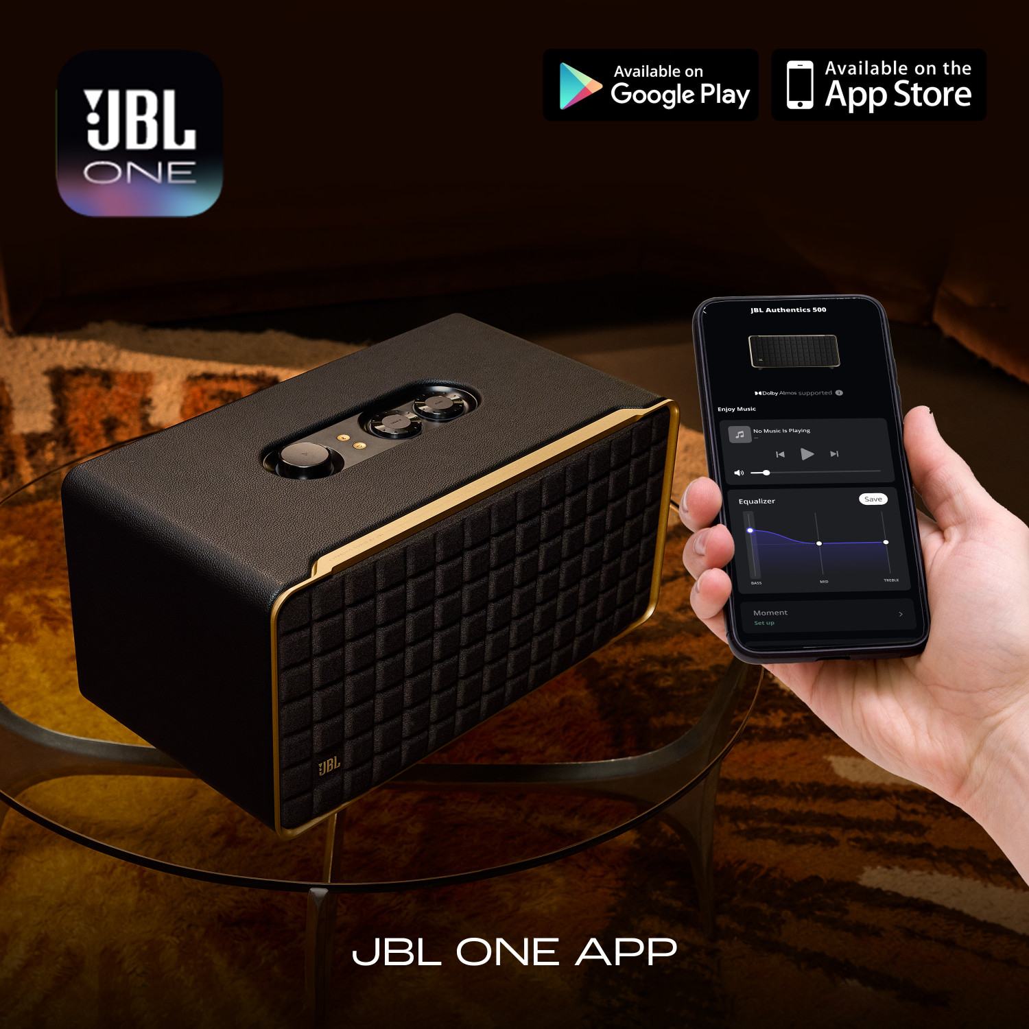 Image of JBL Authentics 500, Dolby Atmos Smart Home Built-In WiFi and Music Streaming 270 W Bluetooth Speaker