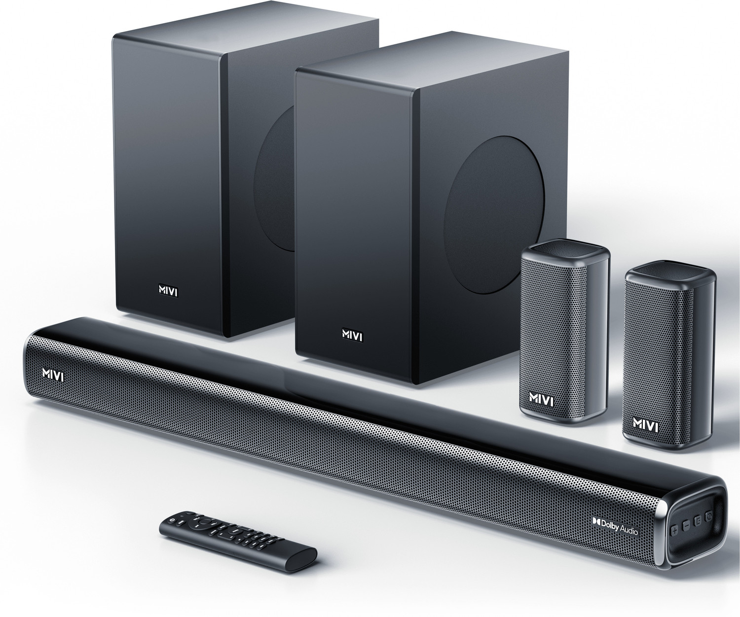 Image of Mivi Fort H880 Soundbar, Dual Subwoofers, Dolby Audio, 880 Watts, 5.2 Channel 880 W Bluetooth Soundbar
