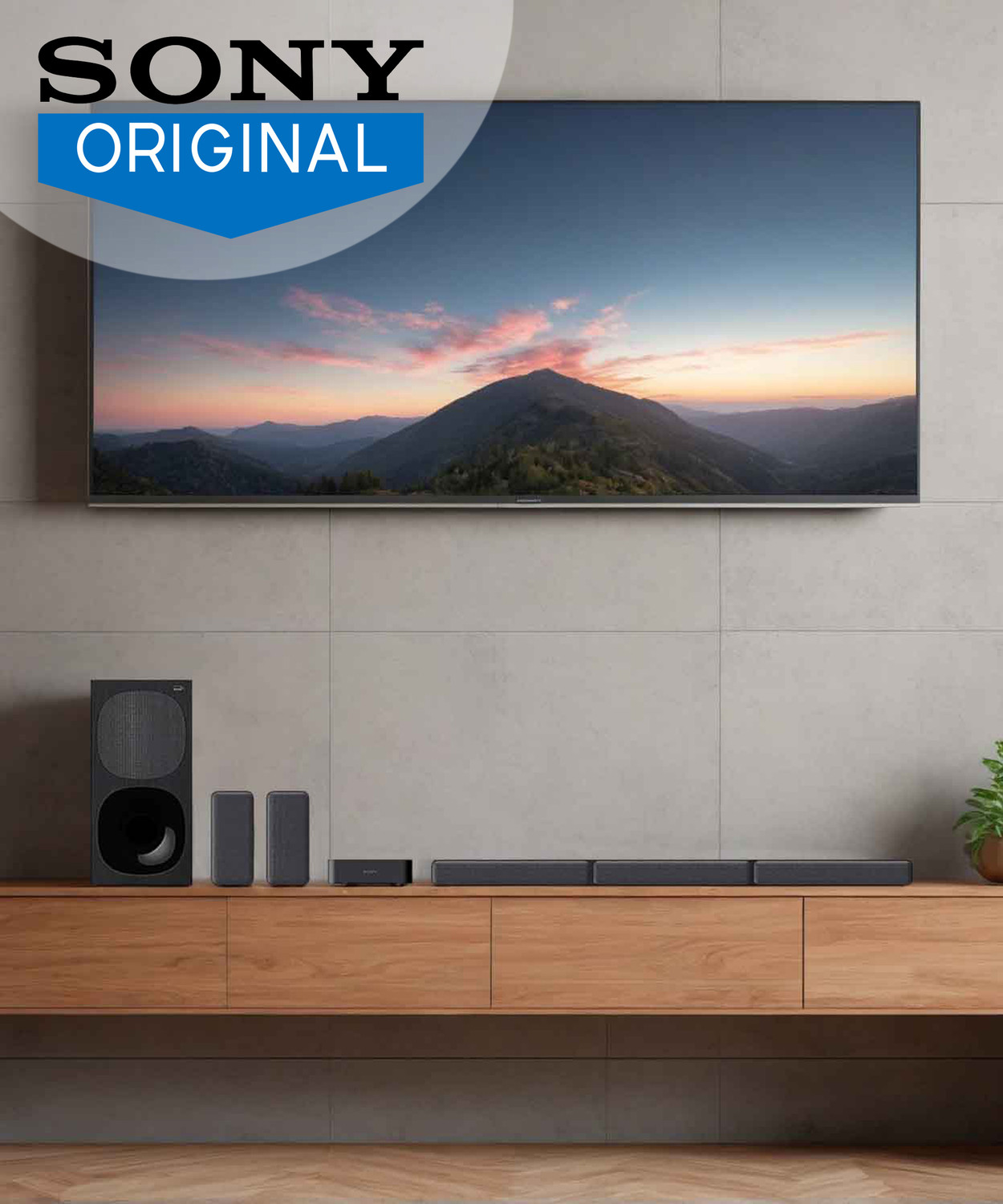 Image of SONY HT-S40R 5.1ch Home Theatre with Dolby Digital, Subwoofer, Rear Speakers, 600 W Bluetooth Soundbar