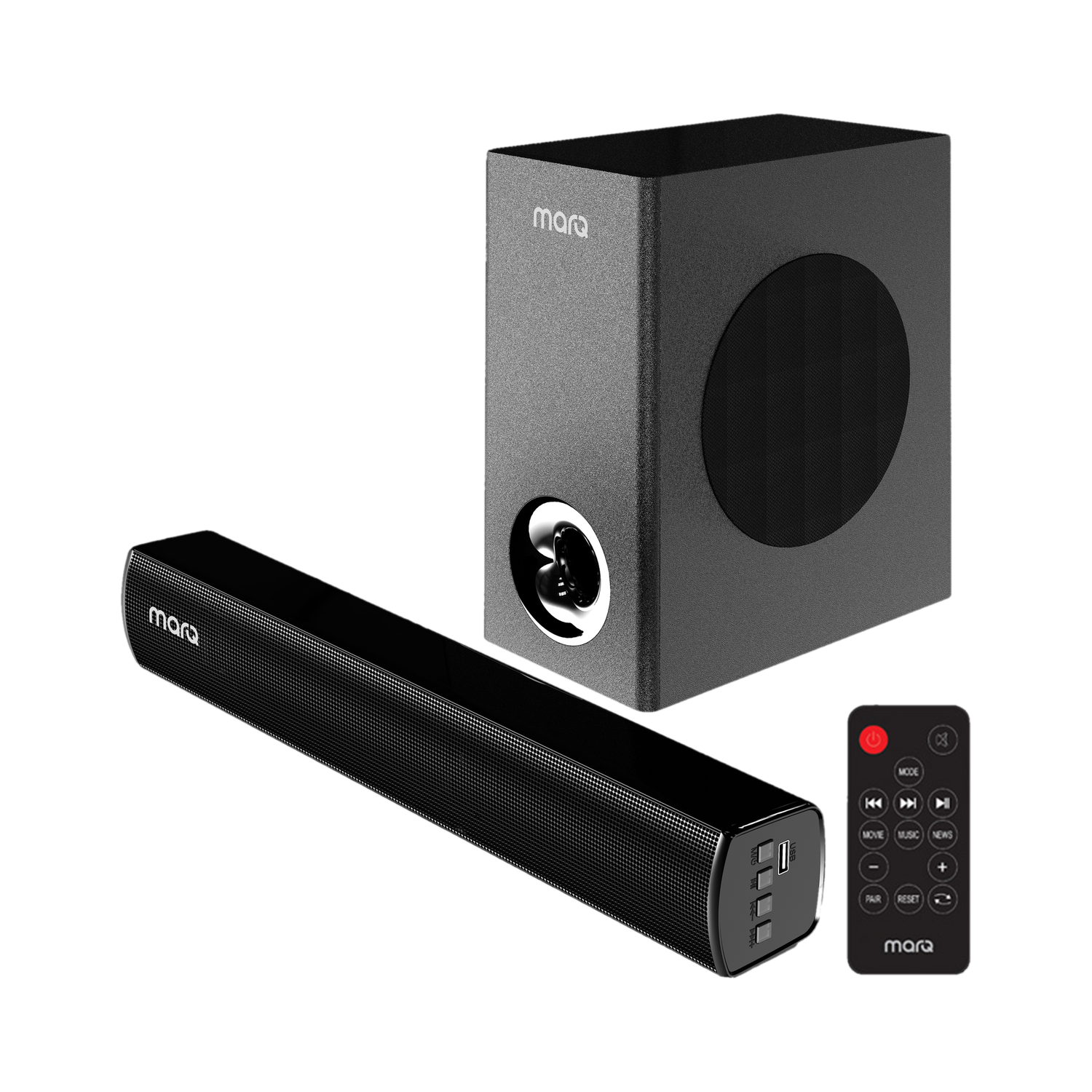 MarQ by Flipkart Thunder 60 Watts Bluetooth Home Audio Speaker(Black,