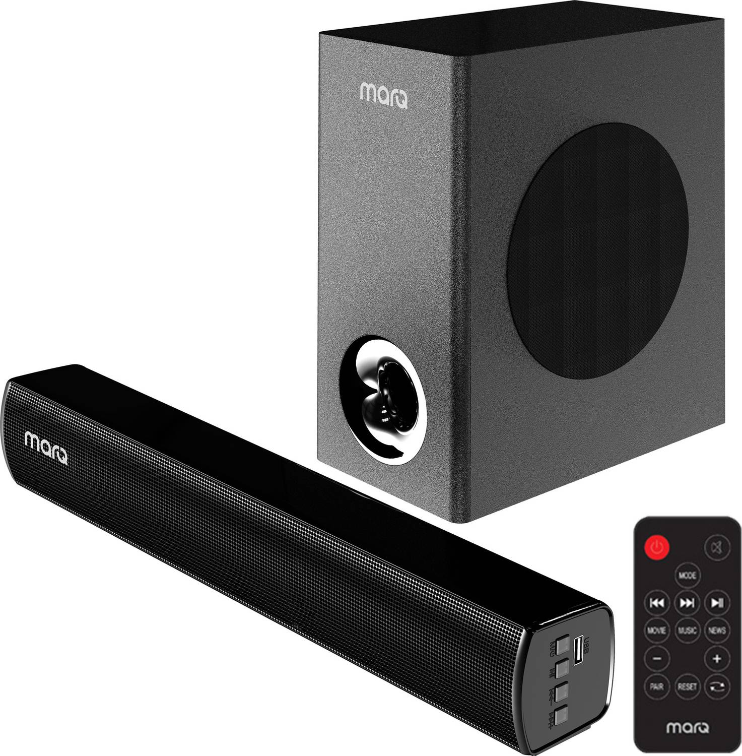 MarQ by Flipkart Thunder 60, 60 Watts, 2.1 Channel, Immersive cin