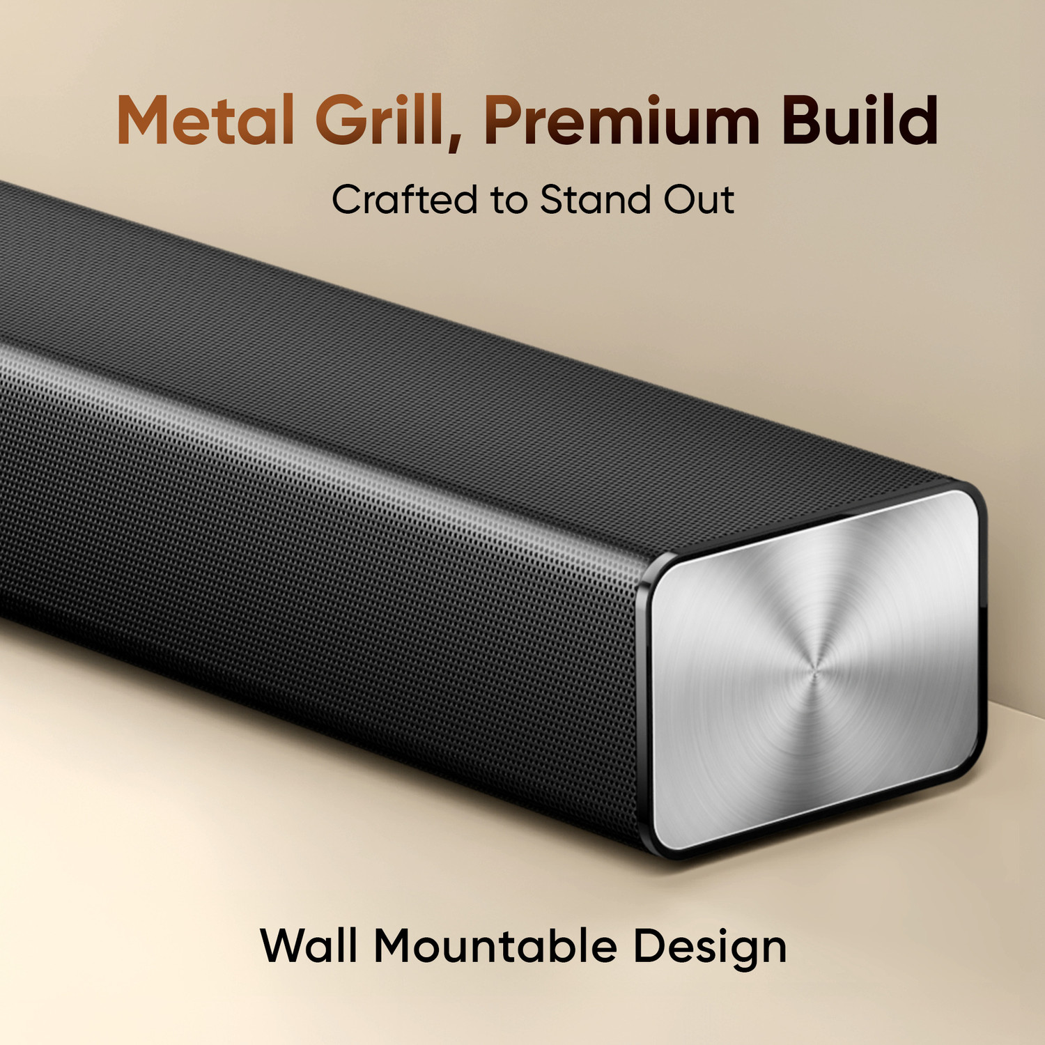 Image of Mivi Fort S100 with 2 inBuilt Subwoofers,3EQ Modes, Remote Ctrl 100 W Bluetooth Soundbar