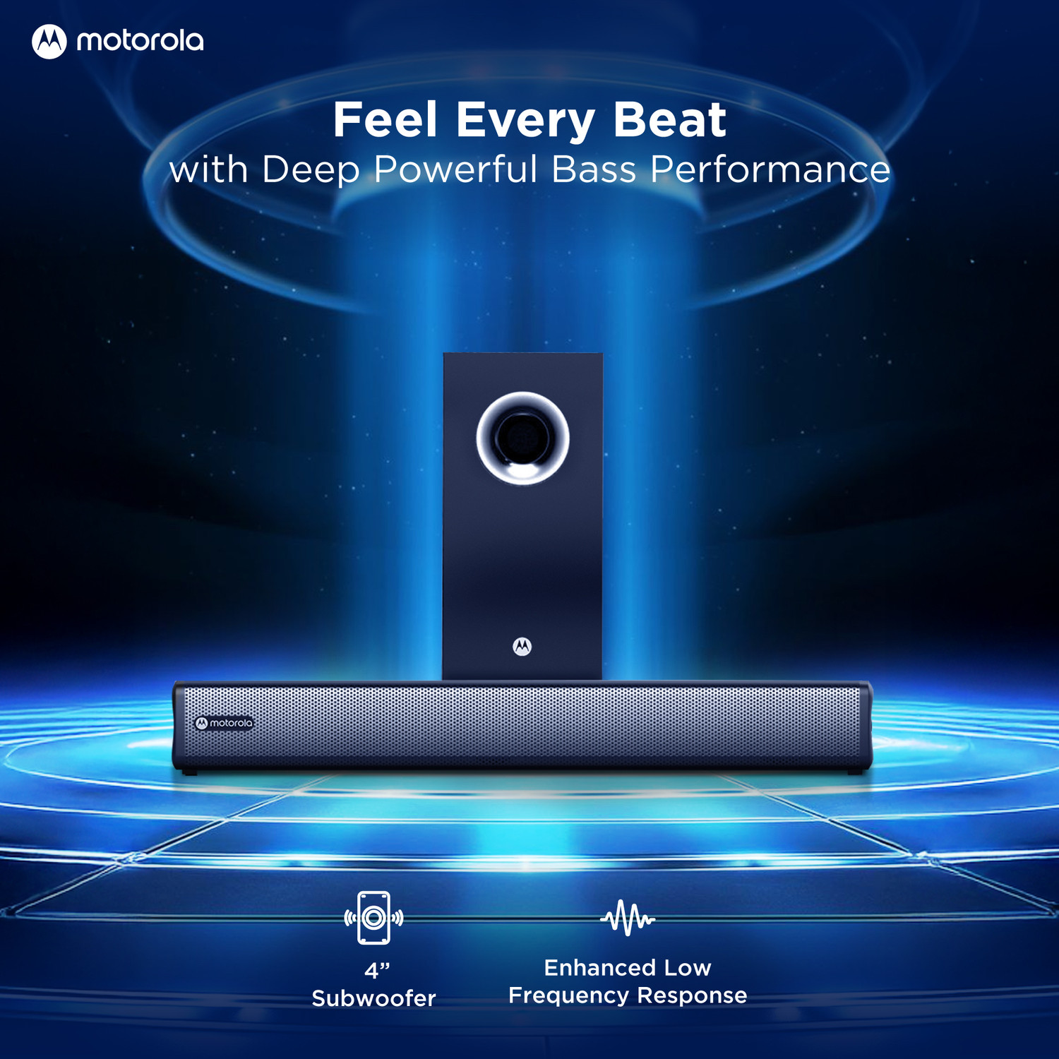 Image of MOTOROLA AmphisoundX Vibe 80 W Bluetooth Soundbar
