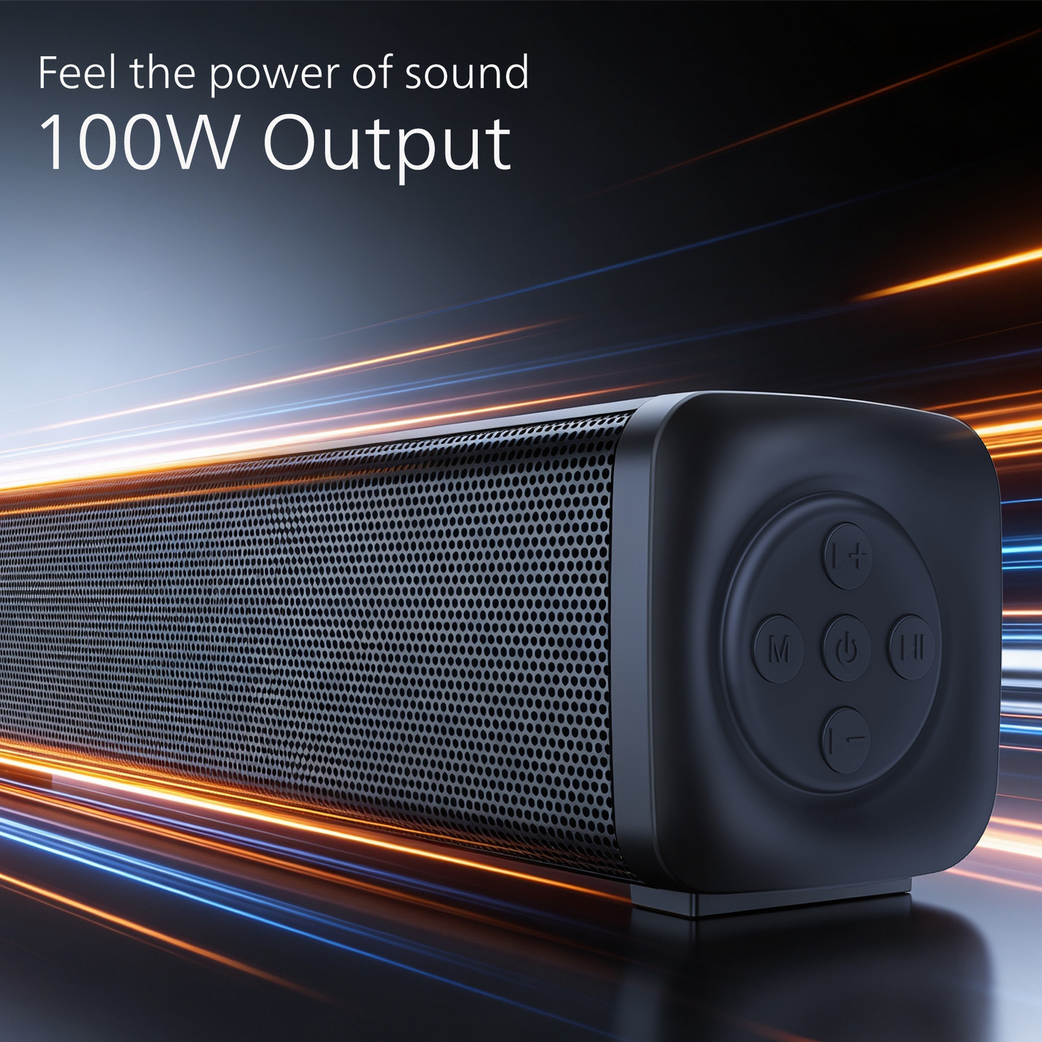 Image of PHILIPS TAB4301 /94 5.5 Inch Subwoofer HDMI ARC, USB & Optical Connectivity 100 W Bluetooth Soundbar