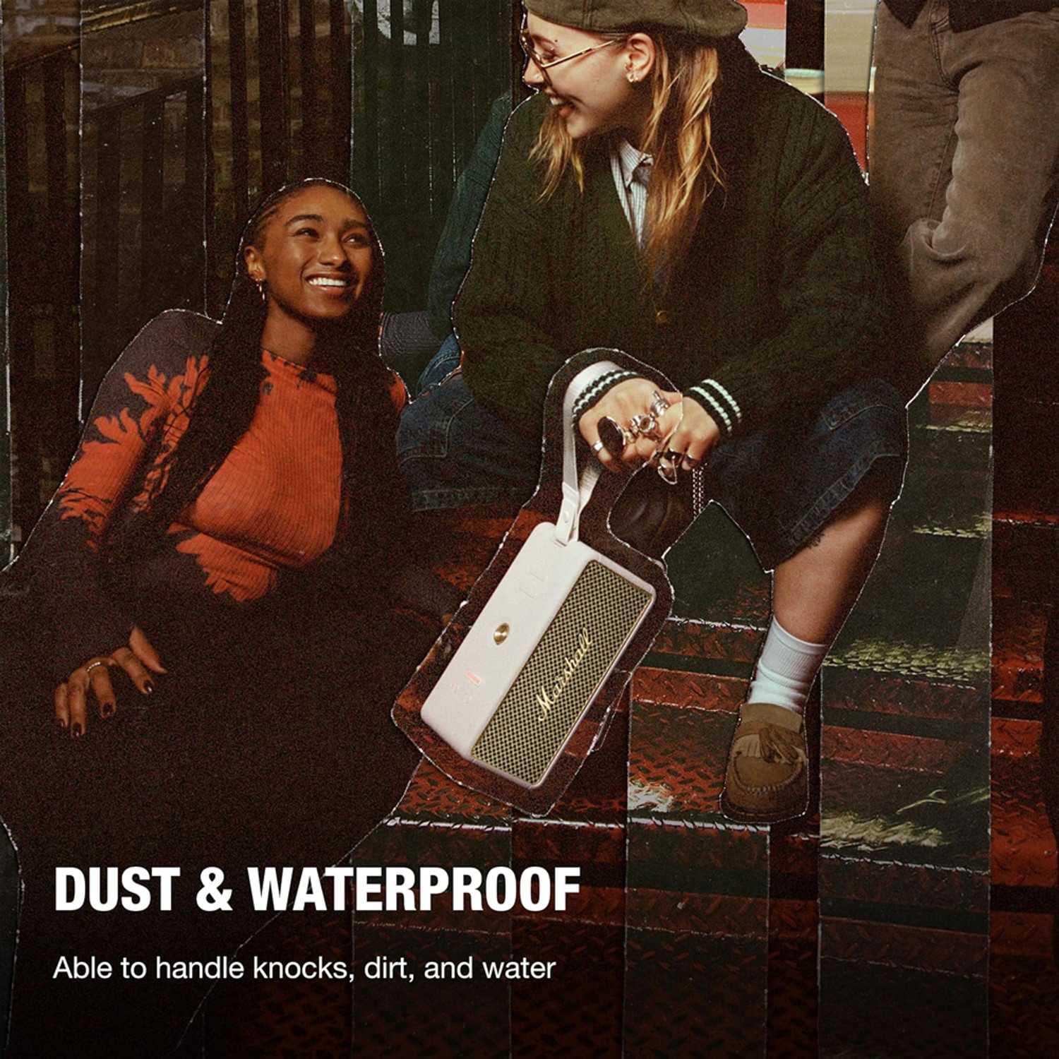 Image of Marshall Middleton II Portable, Over 30 Hours Playtime, IP67 Waterproof 80 W Bluetooth Party Speaker