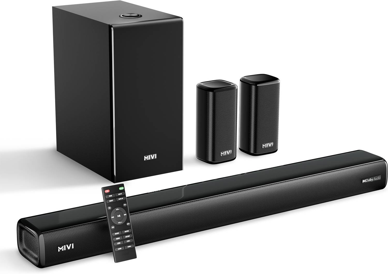 Mivi Fort H750 Soundbar, 750 Watts, Dolby Audio, 5.1 Channel, Multi-Input & EQ Modes 750 W Bluetooth Soundbar
