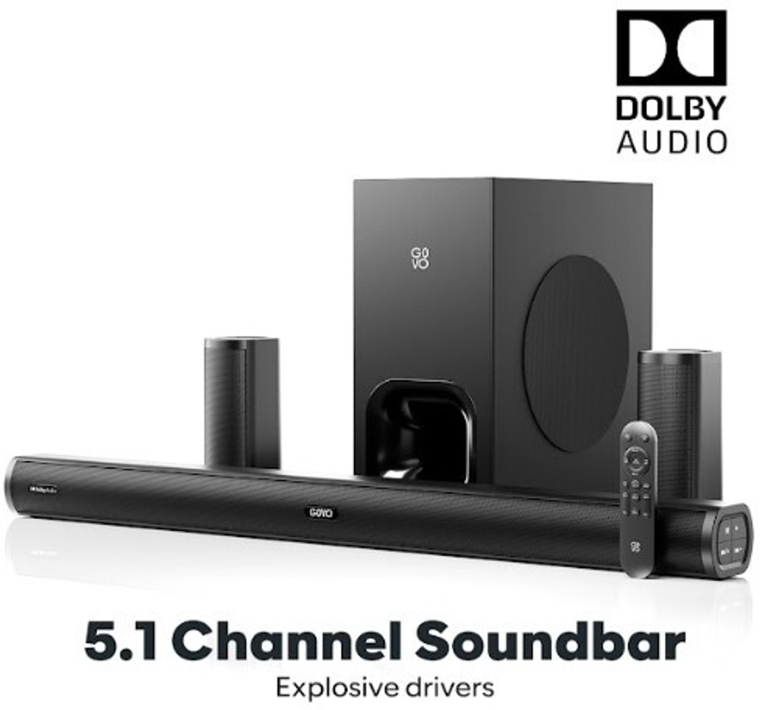 Image of GOVO GOSURROUND 980 Dolby Digital wired Subwoofer 525 W Bluetooth Soundbar