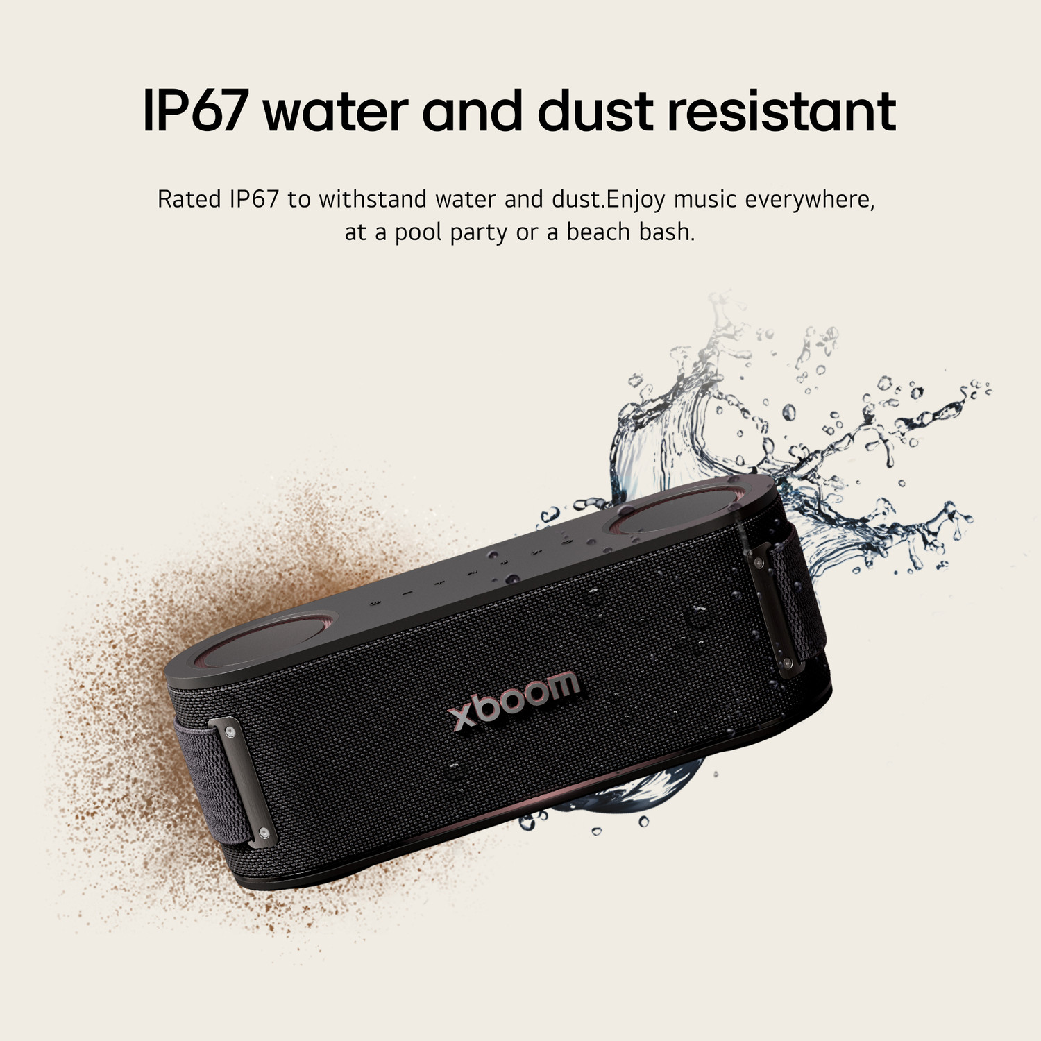 Image of LG XBOOM BOUNCE by will.i.am|30hrs Playtime| IP67 Water /Dust Resistant| Portable 40 W Bluetooth Speaker