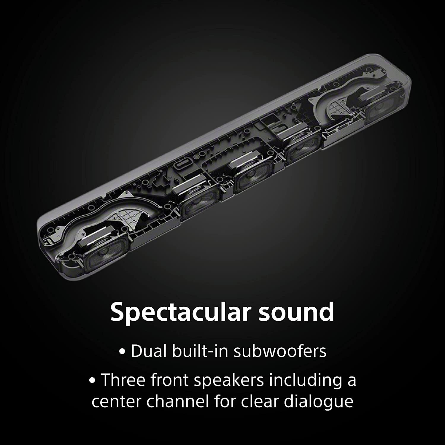 Image of SONY HT-S2000 Dolby Atmos Home theatre, Subwoofer, Powerful bass, DTSX & HEC App Bluetooth Soundbar