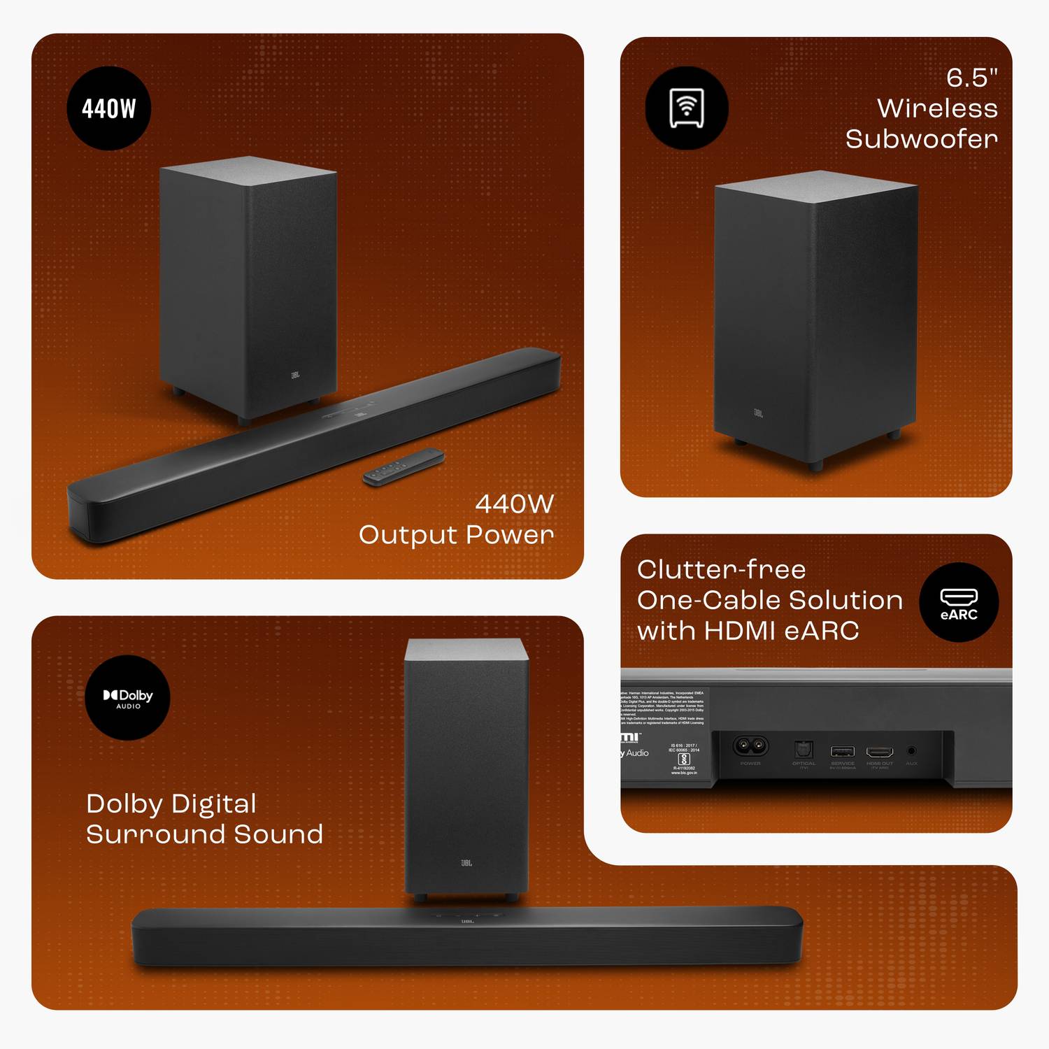 JBL Bar 2.1 Essential Soundbar with Wireless Subwoofer - Image 2