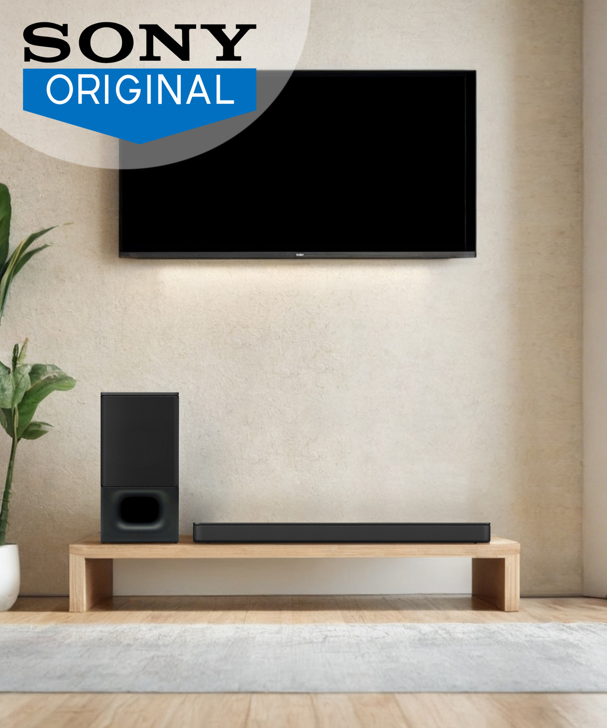 Image of SONY -S350 Dolby Digital 2.1ch Home theatre, Wireless Subwoofer, Bluetooth, HDMI Bluetooth Soundbar