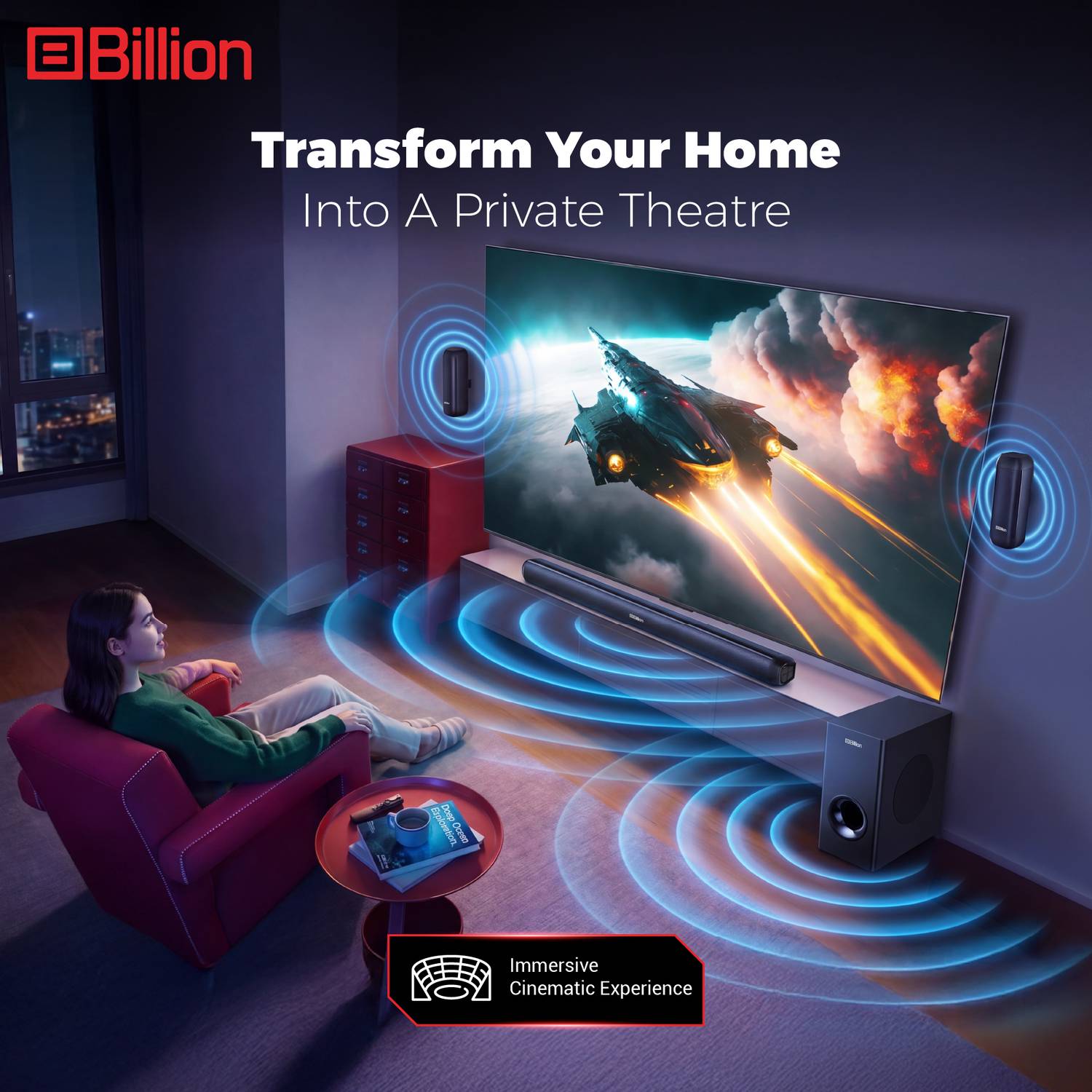 Billion Thunder 500 5.1 Channel Soundbar - Image 5