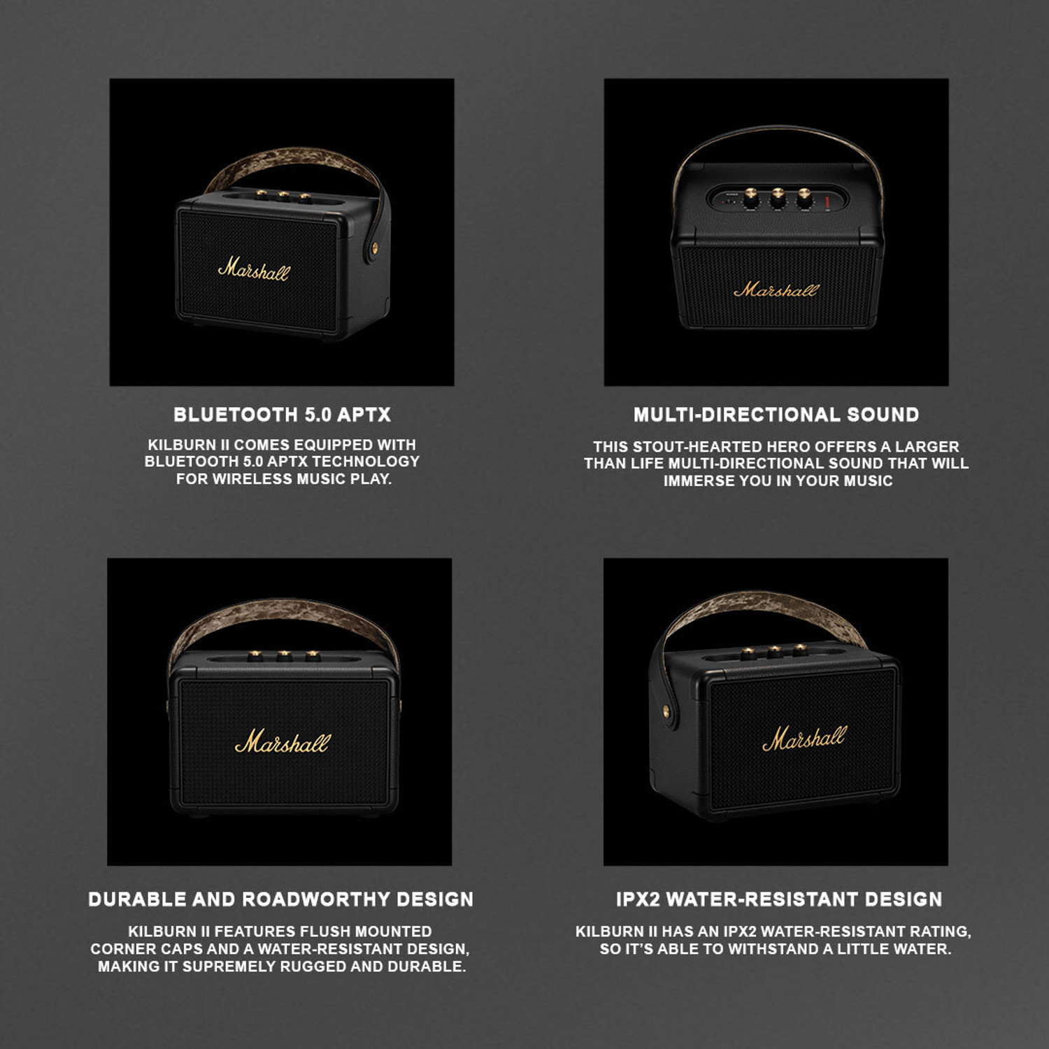 Image of Marshall Kilburn II 36 W Bluetooth Speaker