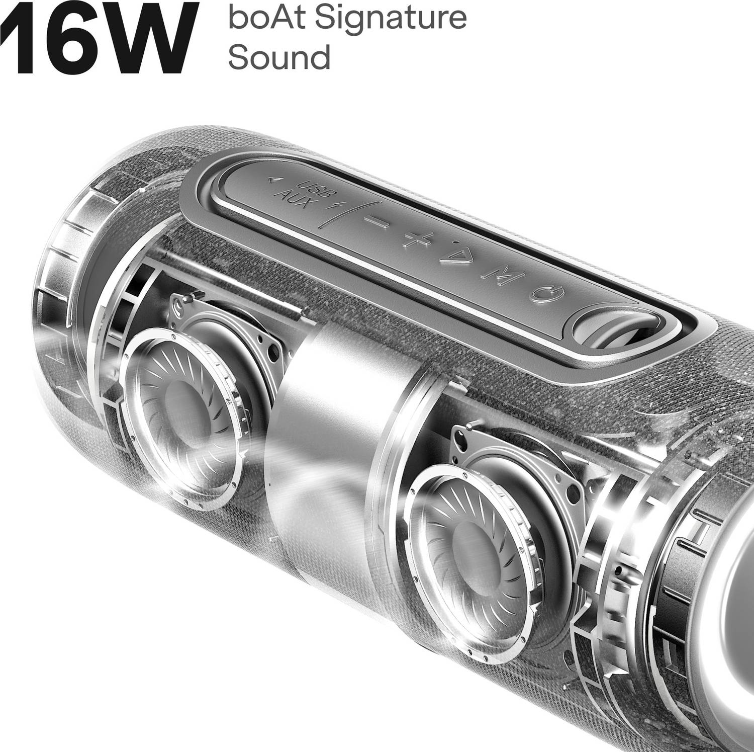 boAt Stone 350 Pro Plus 16W Bluetooth Speaker, Beige - Image 4