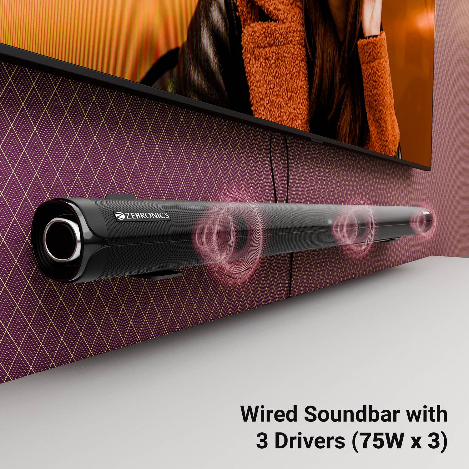ZEBRONICS Juke Bar 9700 Pro 5.1CH 525W Dolby Atmos Soundbar - Image 4