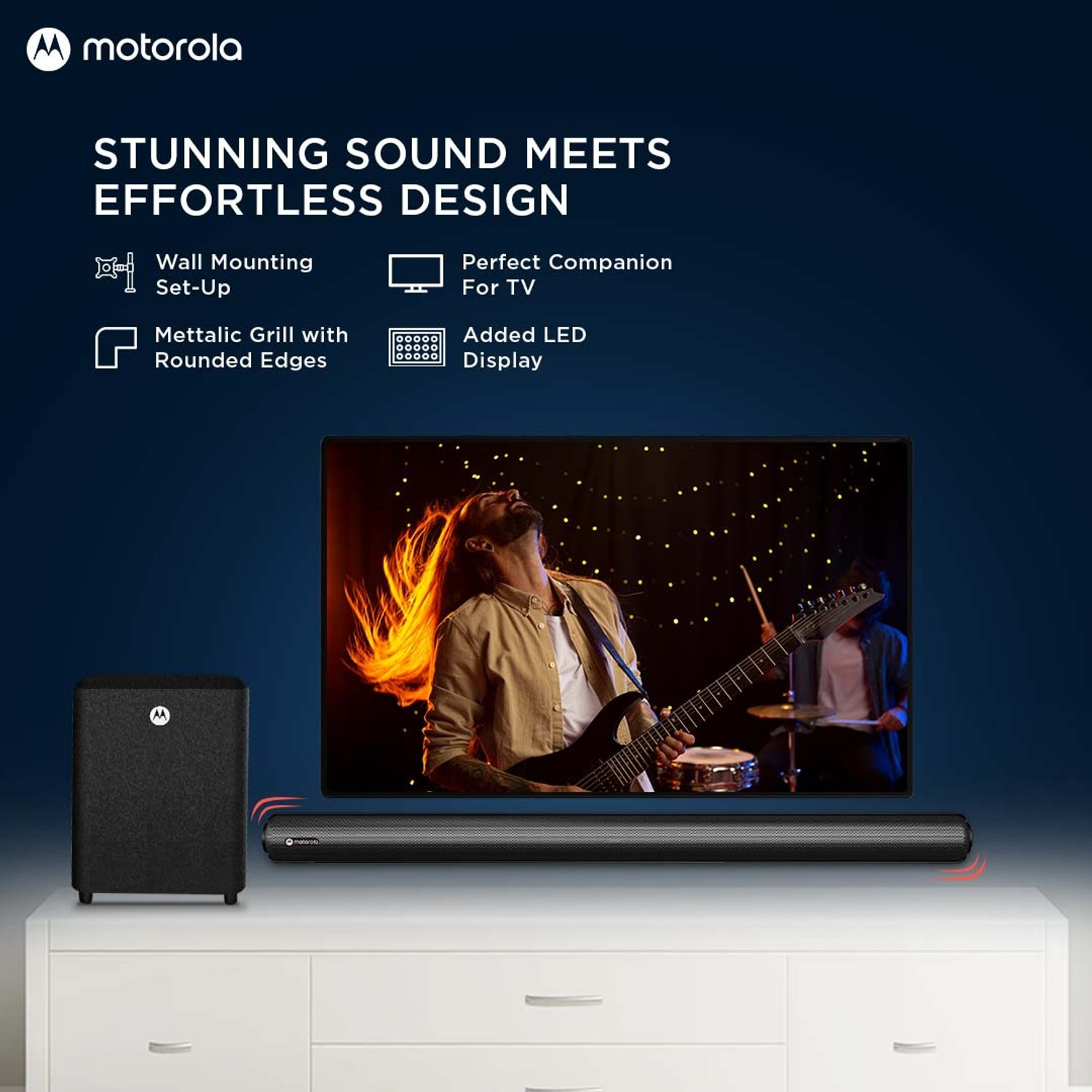 Image of MOTOROLA AmphisoundX 200 W Bluetooth Soundbar
