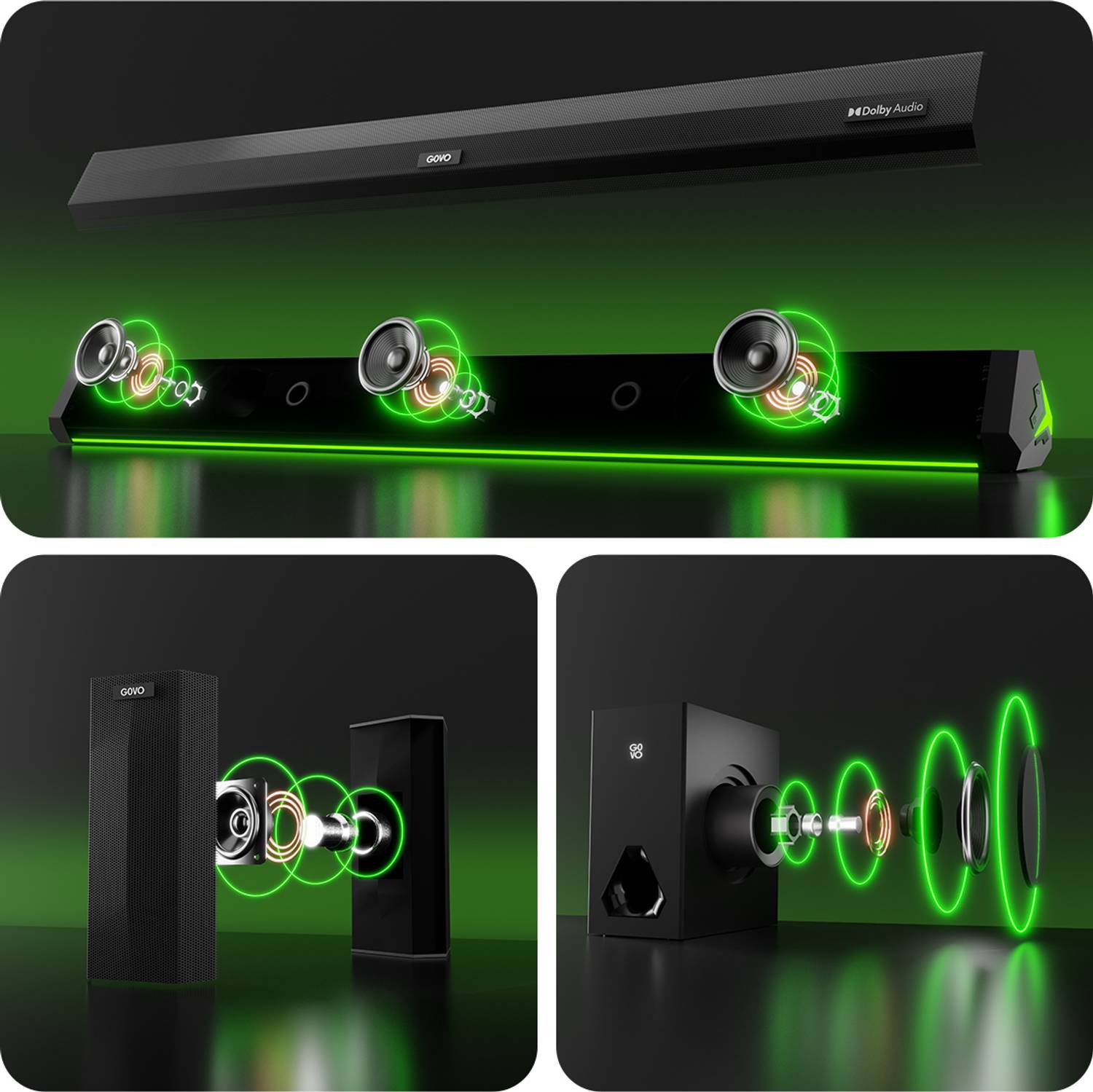 GOVO GOSURROUND 999 660W Dolby Digital Bluetooth Soundbar - Image 3
