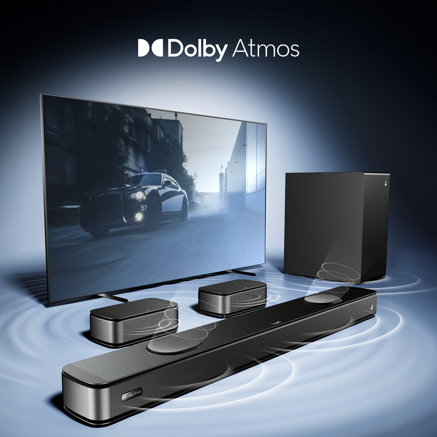 Image of boAt Aavante Prime 5.1.2 5050DA, Dolby Atmos, Wireless Satellites, Remote Control 550 W Bluetooth Soundbar