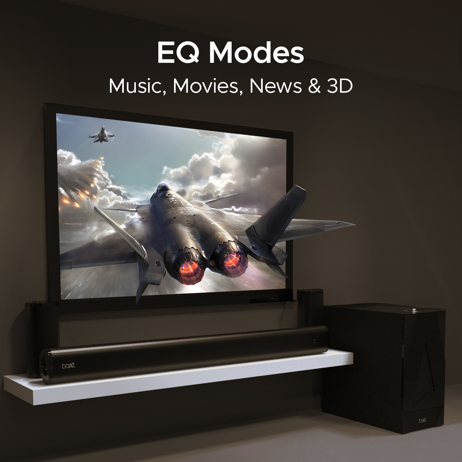 Image of boAt Aavante Bar 3100D with Dolby Audio, EQ Modes & Sleep Design 260 W Bluetooth Soundbar