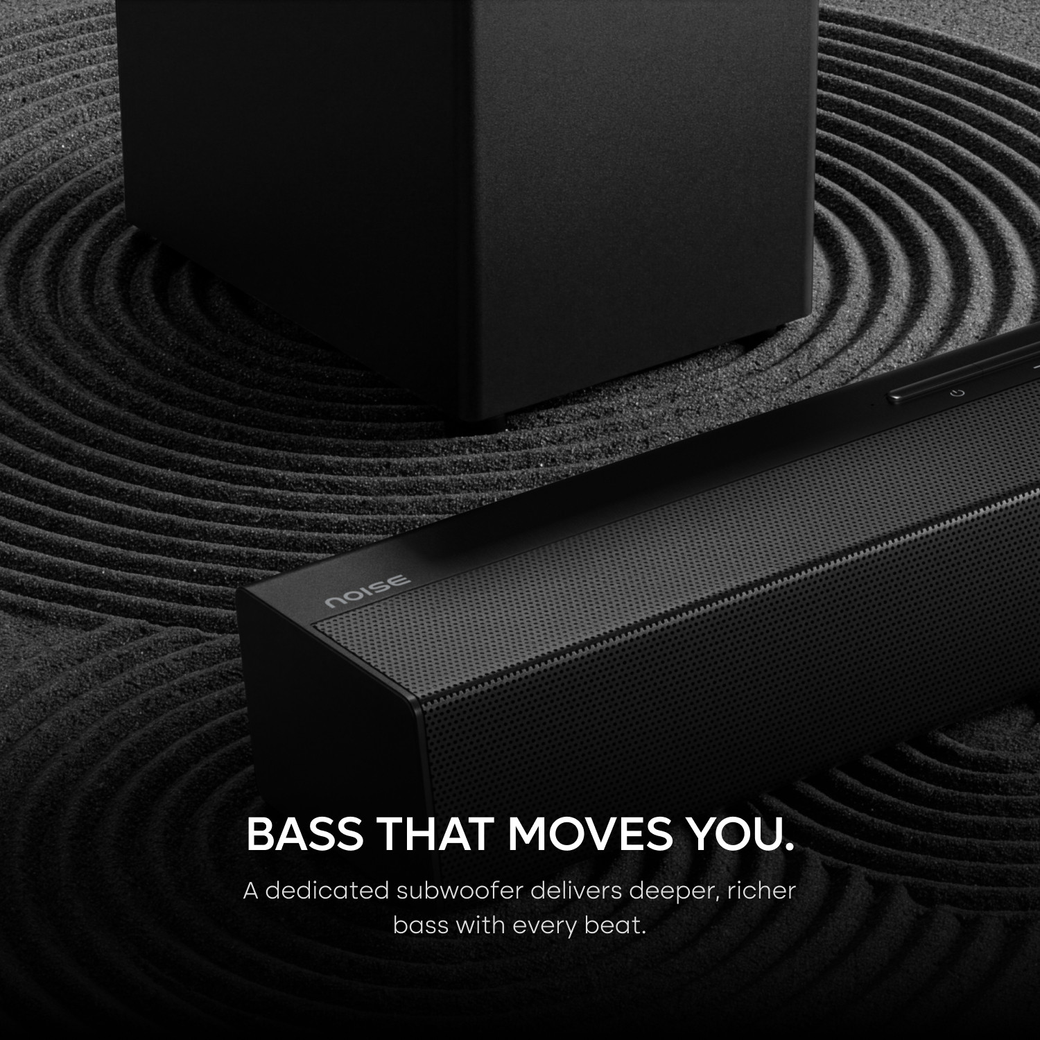Image of Noise Homestage 2.1 with Deep Bass from 5 Subwoofer, Multi-Input, 3 EQ Modes 90 W Bluetooth Soundbar