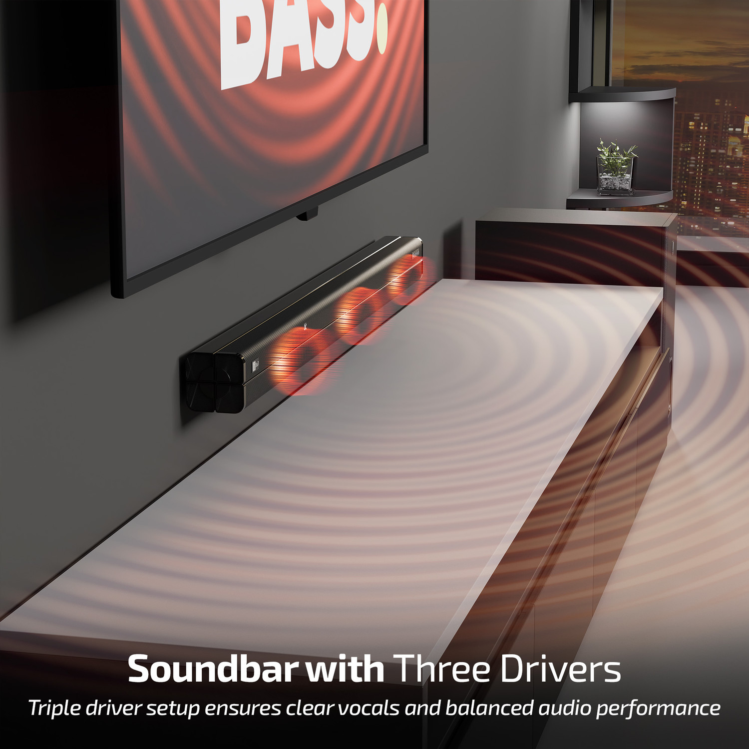 Image of iBall Cinebar 560, Dolby Audio, Wireless Subwoofer&Satellites, Triple Driver, BTv5.3 800 W Bluetooth Soundbar