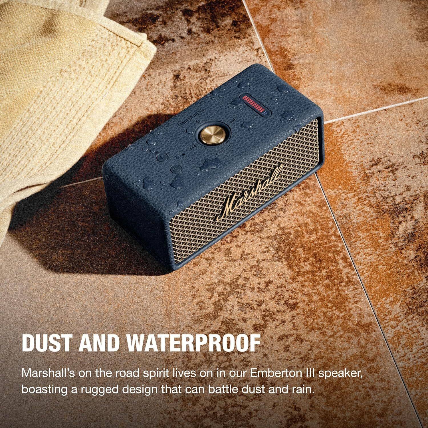 Buy Marshall Emberton III Portable 32+Hour Playtime, 360-degree