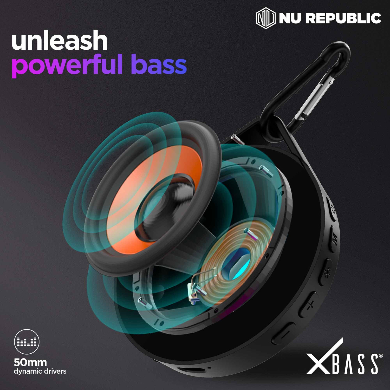 Image of Nu Republic Sonicpop 50 5 W Bluetooth Party Speaker