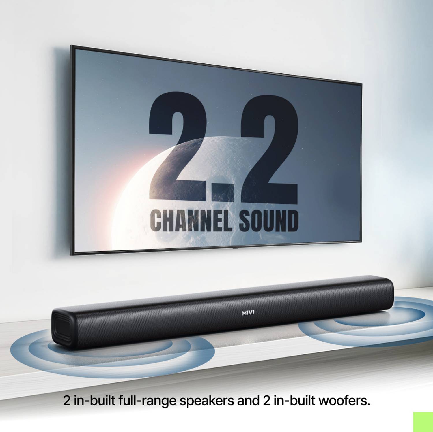Mivi Fort Sonic 100 100W 2.2 Channel Bluetooth Soundbar - Image 4