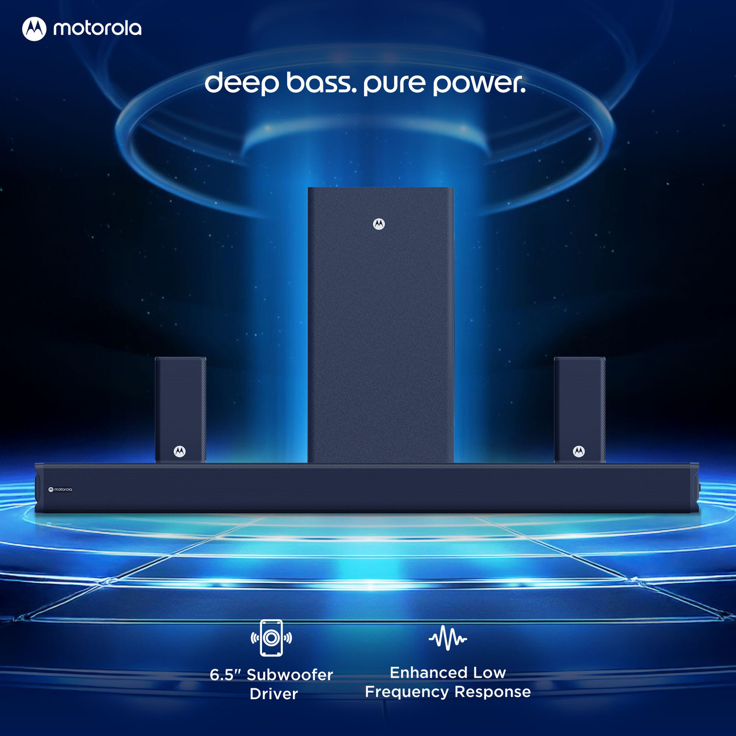 Image of MOTOROLA AmphisoundX Vibe Dolby 550 W Bluetooth Soundbar