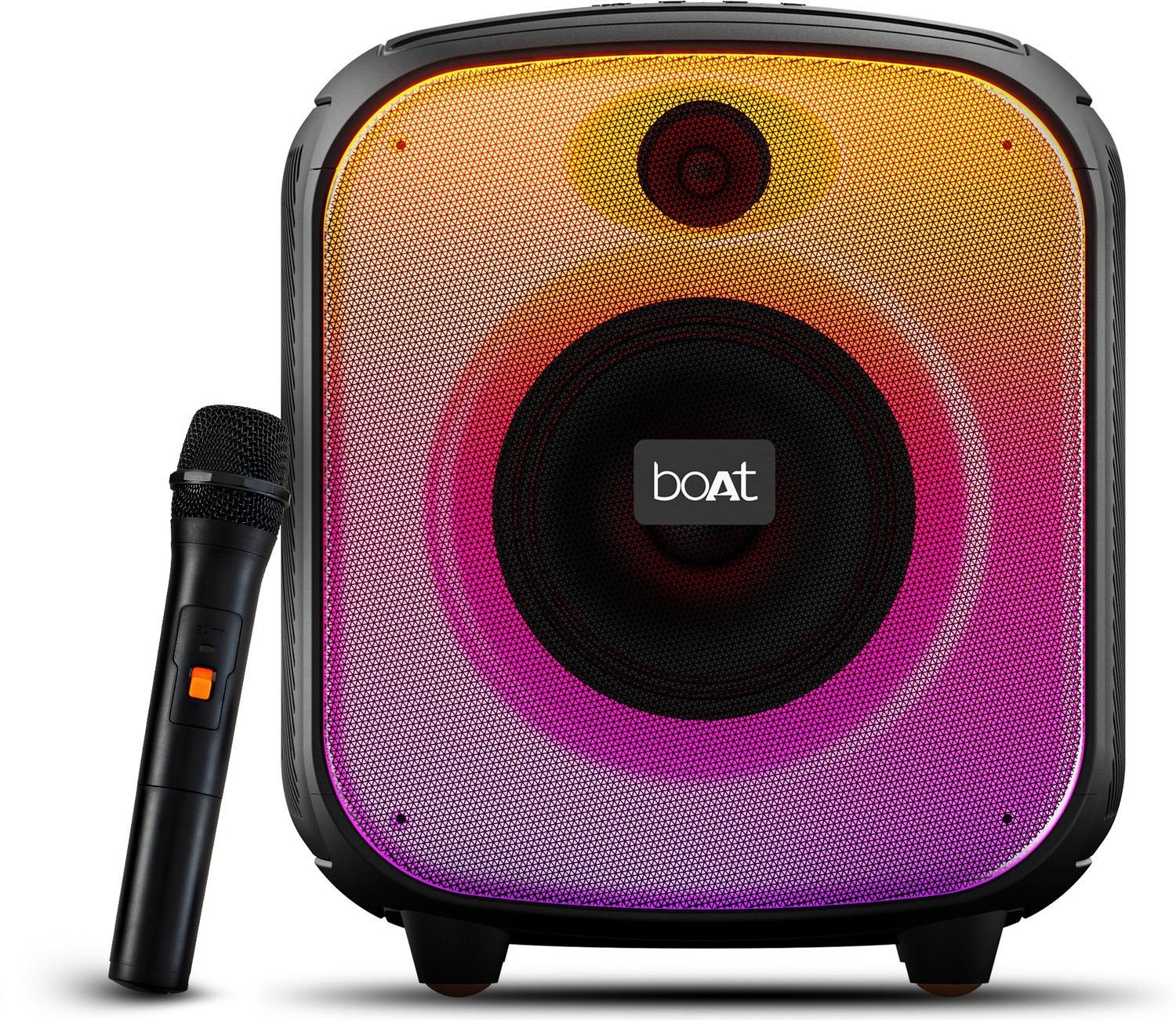 Image of boAt PartyPal 63 Pro w / Wireless Mic for Karaoke,8HRS Playback,RGB LEDs & TWS Feature 30 W Bluetooth Speaker