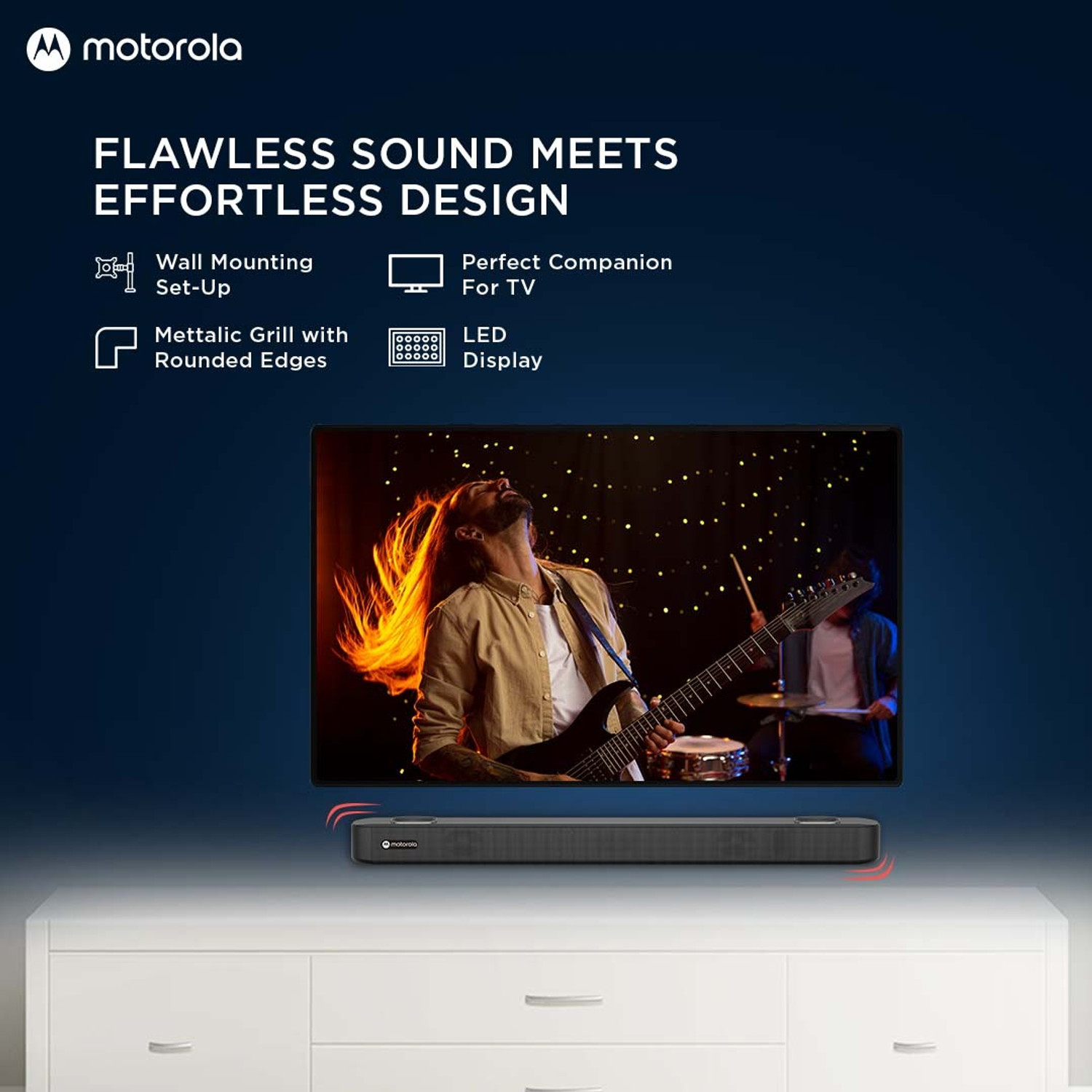 Image of MOTOROLA AmphisoundX with 2.2 Channel 100 W Bluetooth Soundbar