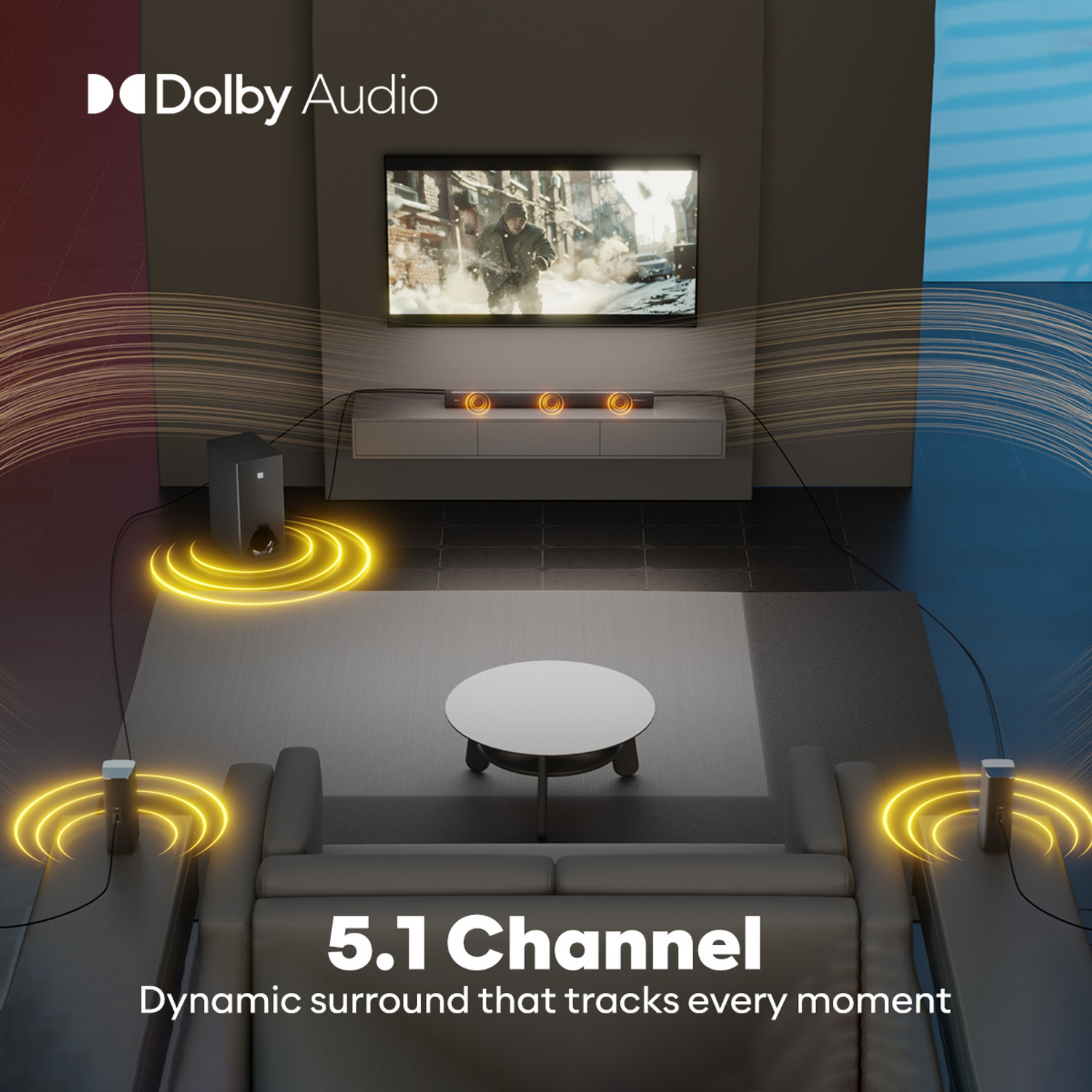 Image of GOVO GOSURROUND 965Pro, Dolby Digital 460 W Bluetooth Soundbar