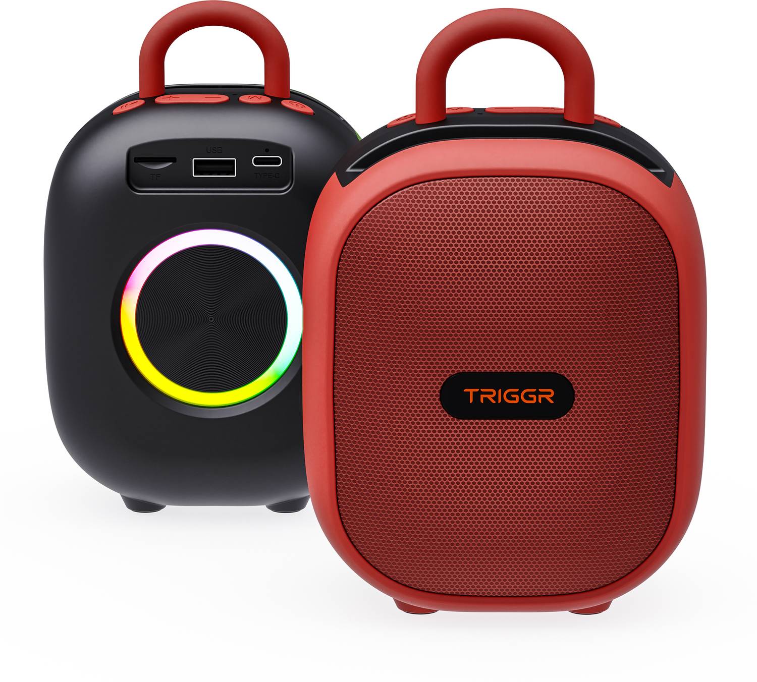 TRIGGR Roar 12 Portable BT, V5.3, FM Mode, Rubber Finish, 8 Hr Pl