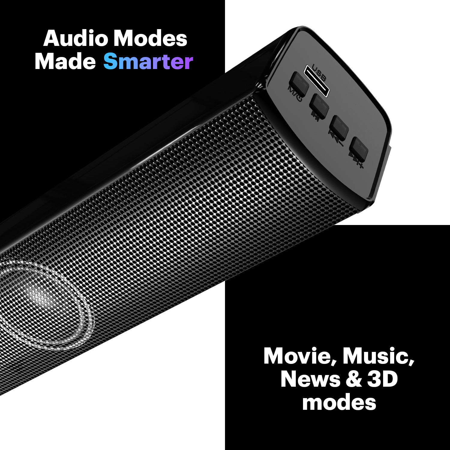 Image of Thomson Alphabeat80, Music System, Bass Woofer, Home Theatre Speaker Bar BT v5.1 80 W Bluetooth Soundbar