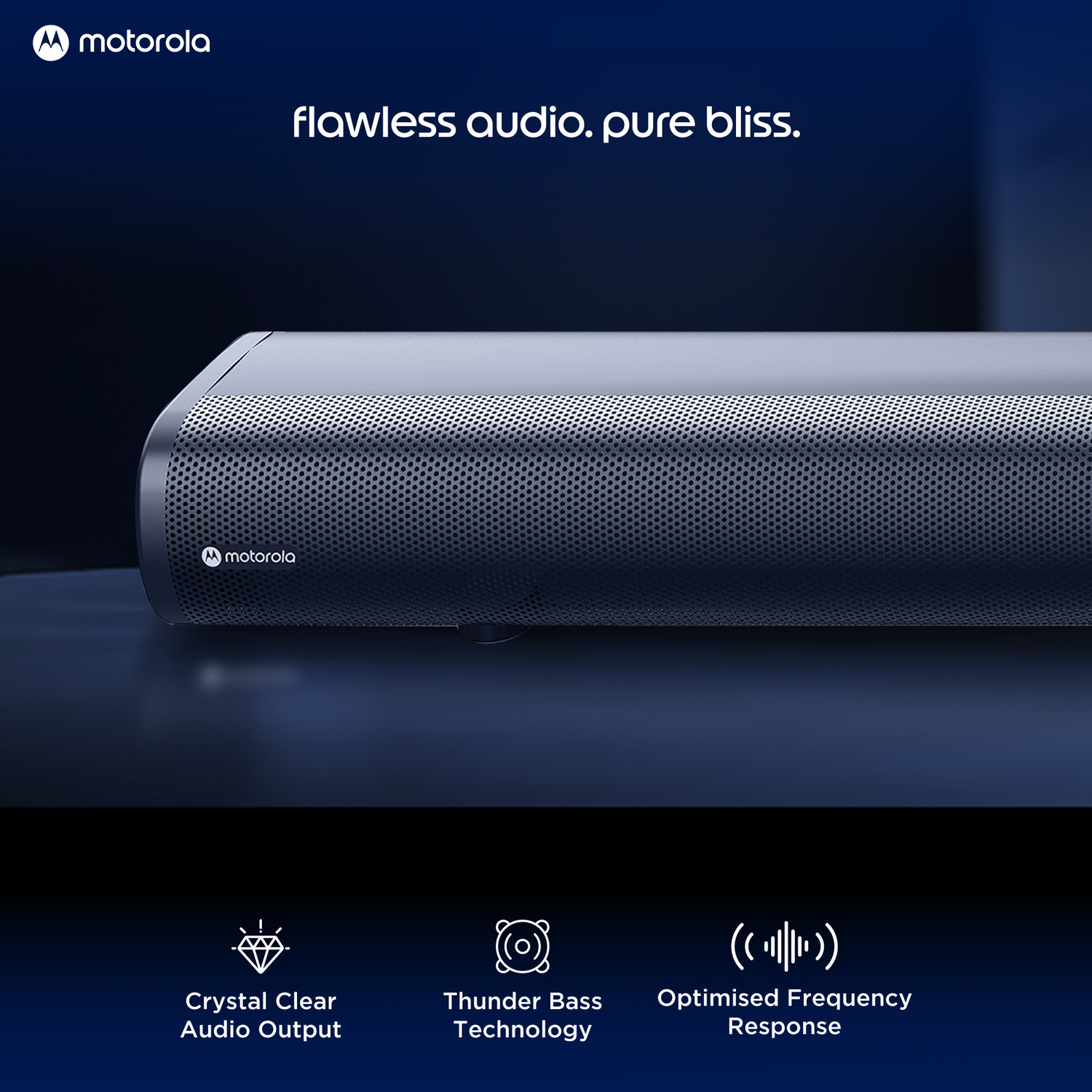 Image of MOTOROLA AmphisoundX Vibe 500 W Bluetooth Soundbar