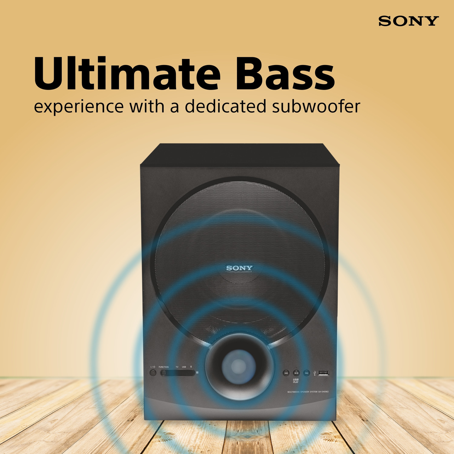 Image of SONY New SA-D40M2 All In One 4.1ch Home Theatre system with Powerful Subwoofer 100 W Bluetooth Home Audio Speaker