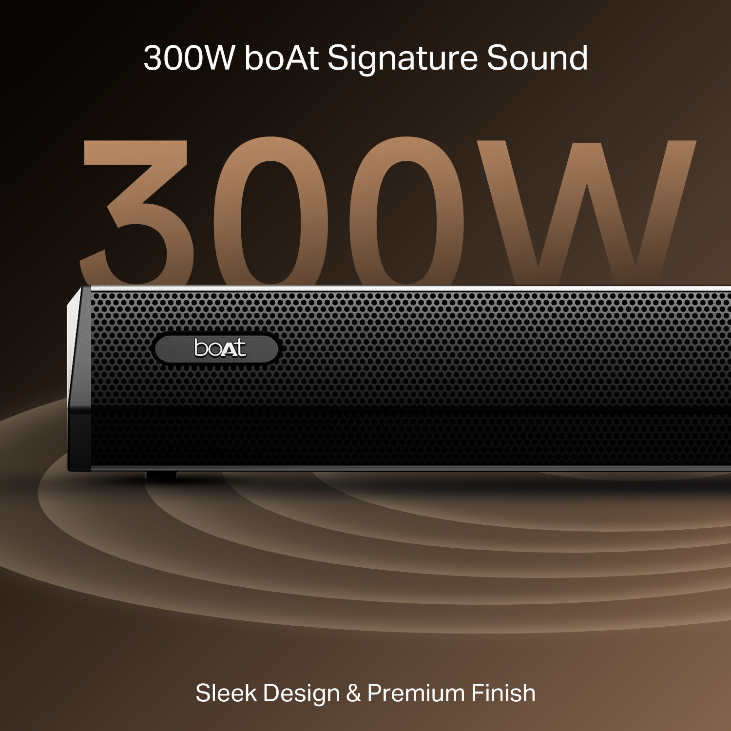 Image of boAt Aavante Bar Prime B300, Subwoofer,Dual Rear Speakers,5.1 CH,EQ Modes,BT v5.3 300 W Bluetooth Soundbar