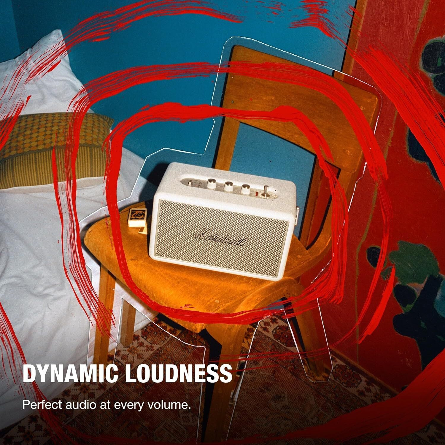 Image of Marshall Kilburn III - 50+ Hours of Portable Playtime, 360 Sound, Dust & Water-Resistant Bluetooth Speaker