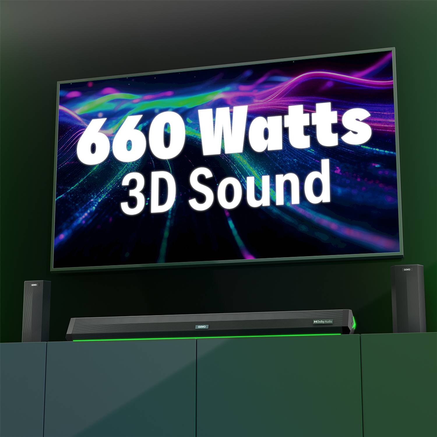 GOVO GOSURROUND 999 660W Dolby Digital Bluetooth Soundbar - Image 2