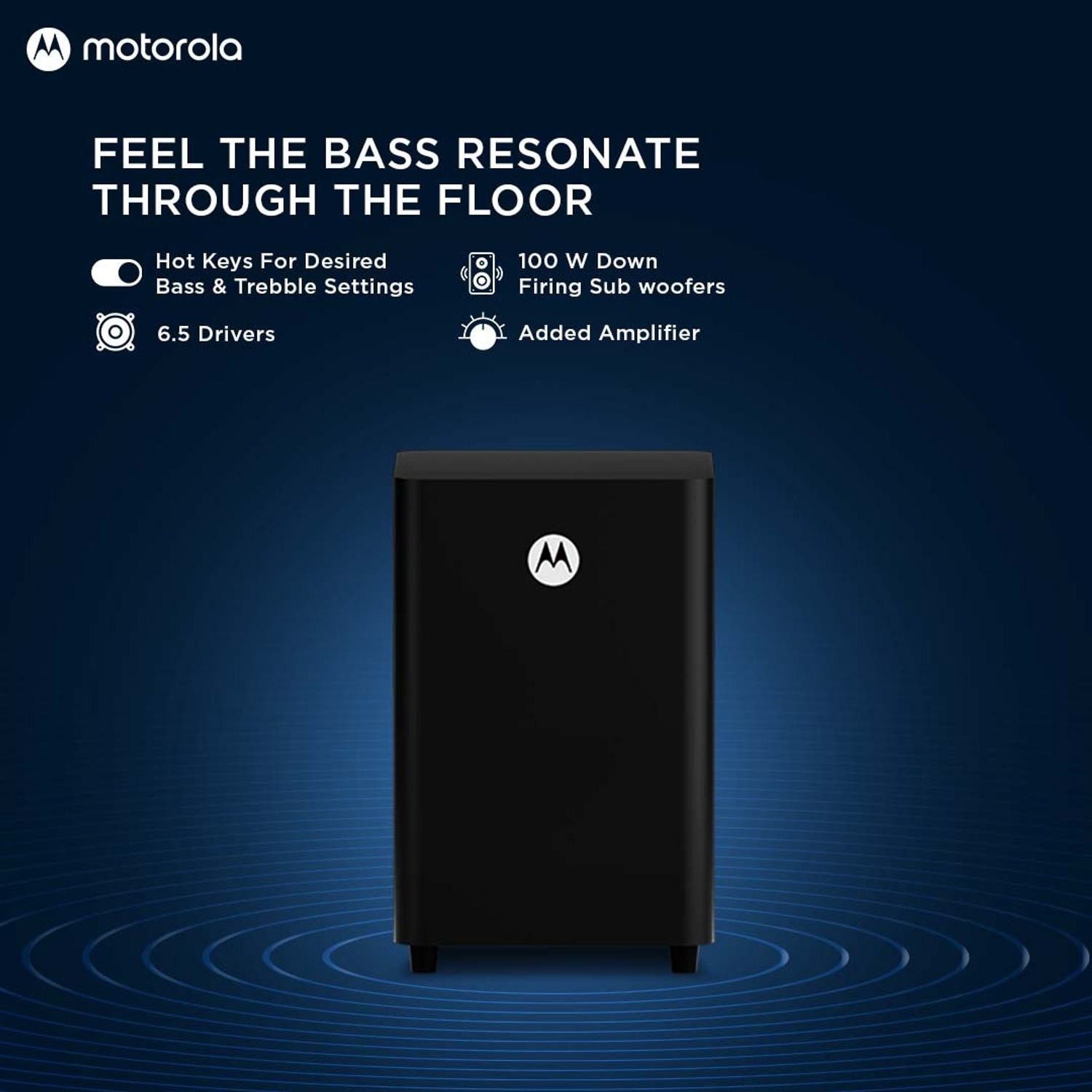 Image of MOTOROLA AmphisoundX 200 W Bluetooth Soundbar