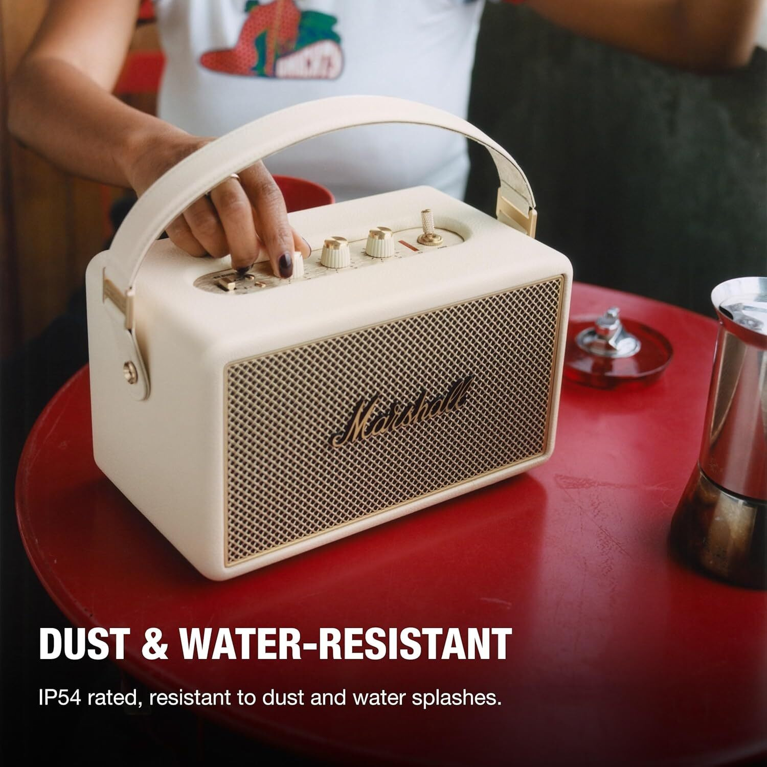 Image of Marshall Kilburn III - 50+ Hours of Portable Playtime, 360 Sound, Dust & Water-Resistant Bluetooth Speaker