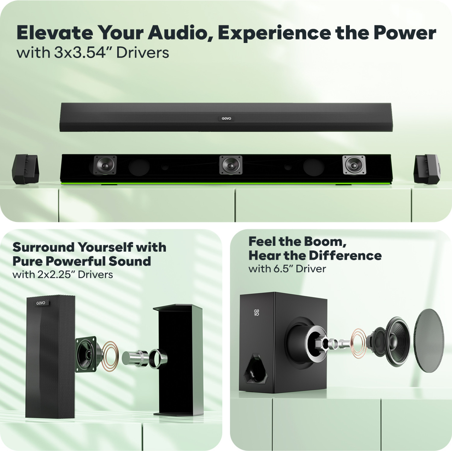 Image of GOVO GOSURROUND 950 500 W Bluetooth Soundbar
