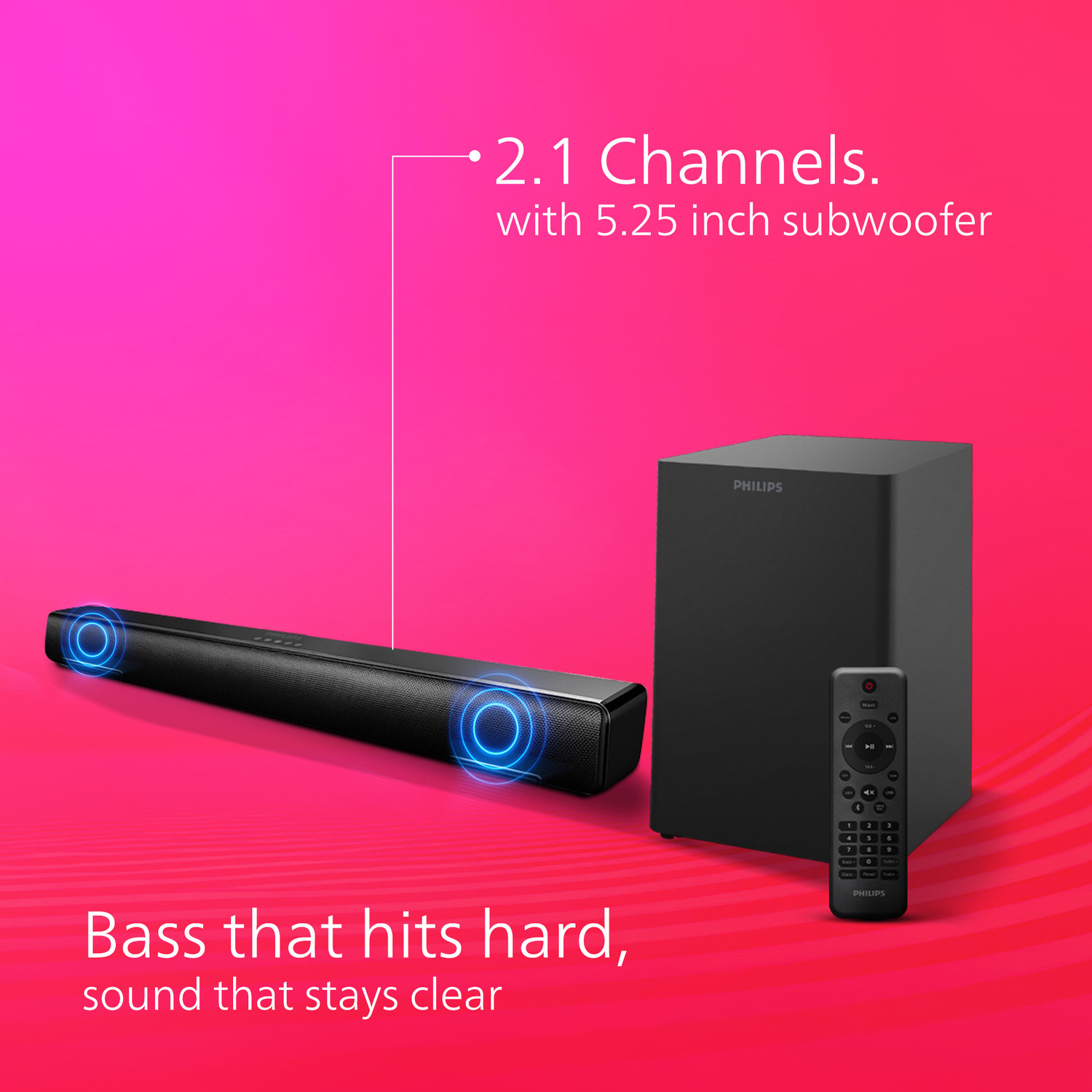 Image of PHILIPS TAB5321 /94 Dolby Digital 200 W Bluetooth Soundbar