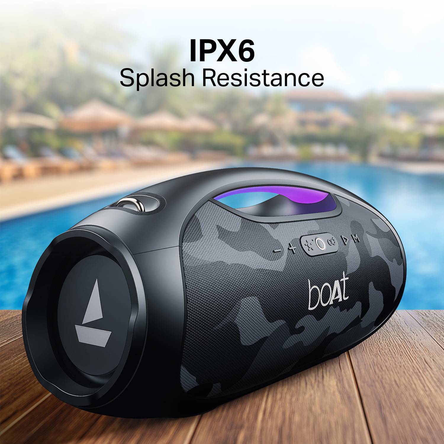 boAt Stone 1800 90W Bluetooth Speaker Beige - Image 5