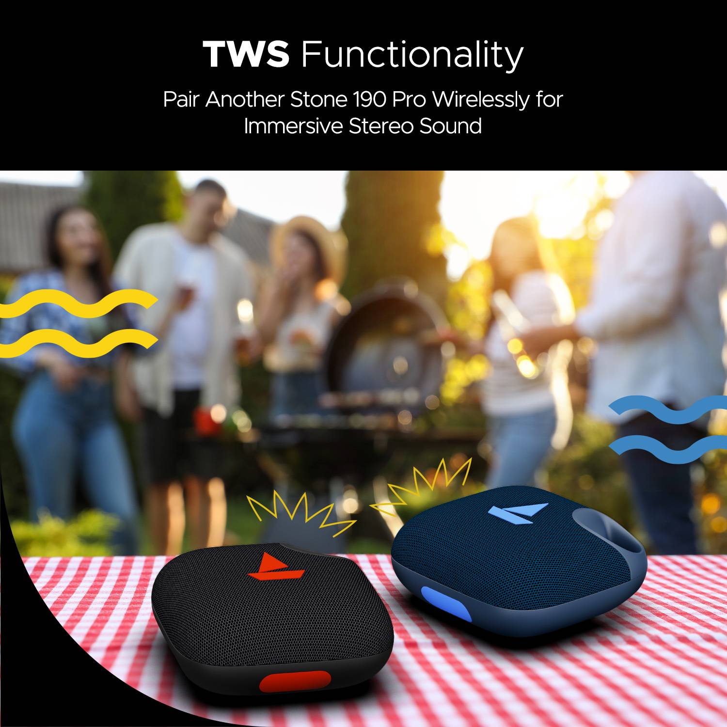 boAt Stone 190 Pro 5W Bluetooth Speaker Beige - Image 5