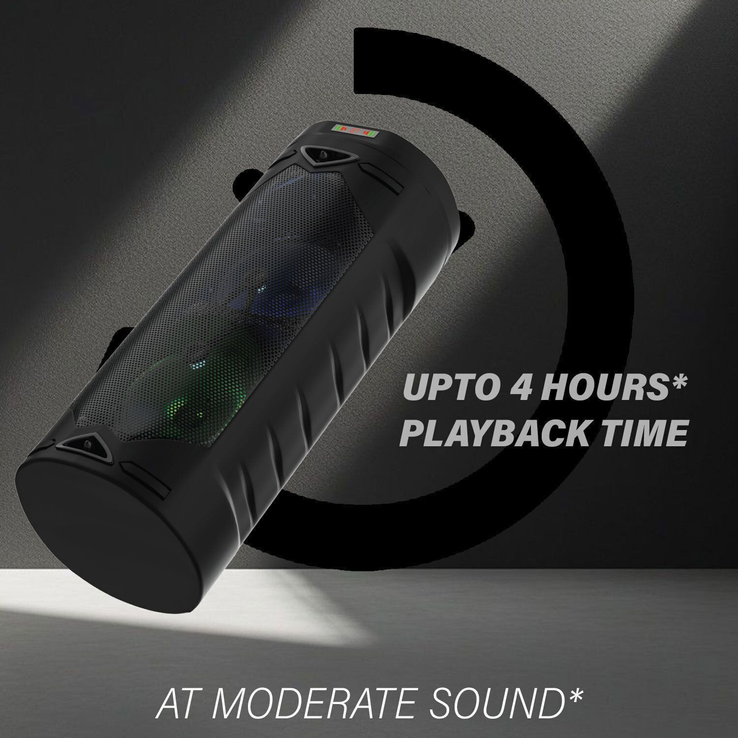 Image of V WORTEX 40W Portable Bluetooth Party Speaker with Wired Microphone, RGB LED Lights 40 W Bluetooth Home Audio Speaker
