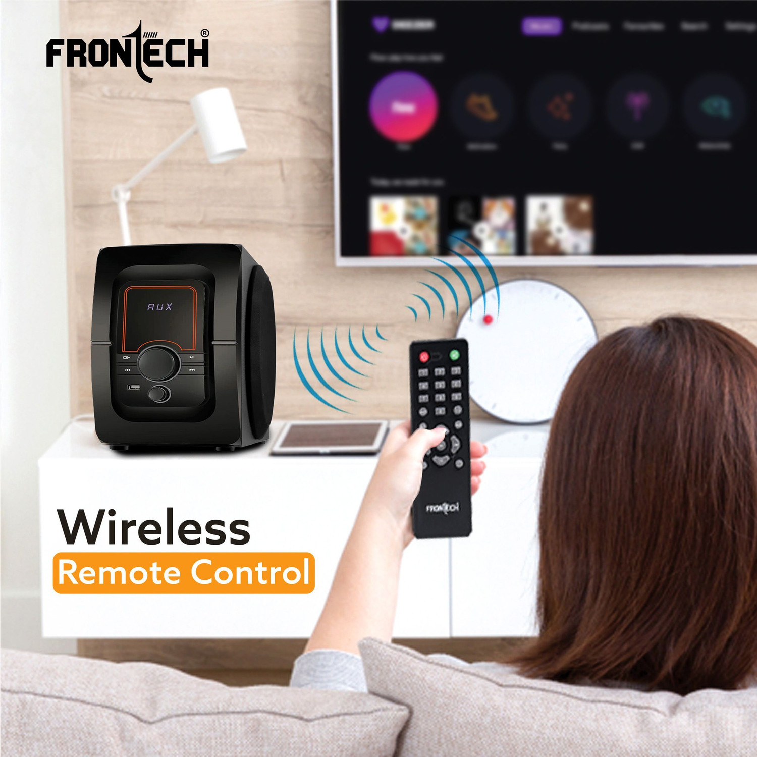 Image of Frontech SW-0152 4.1 Channel System Multimedia Speaker 70 W Bluetooth Home Audio Speaker