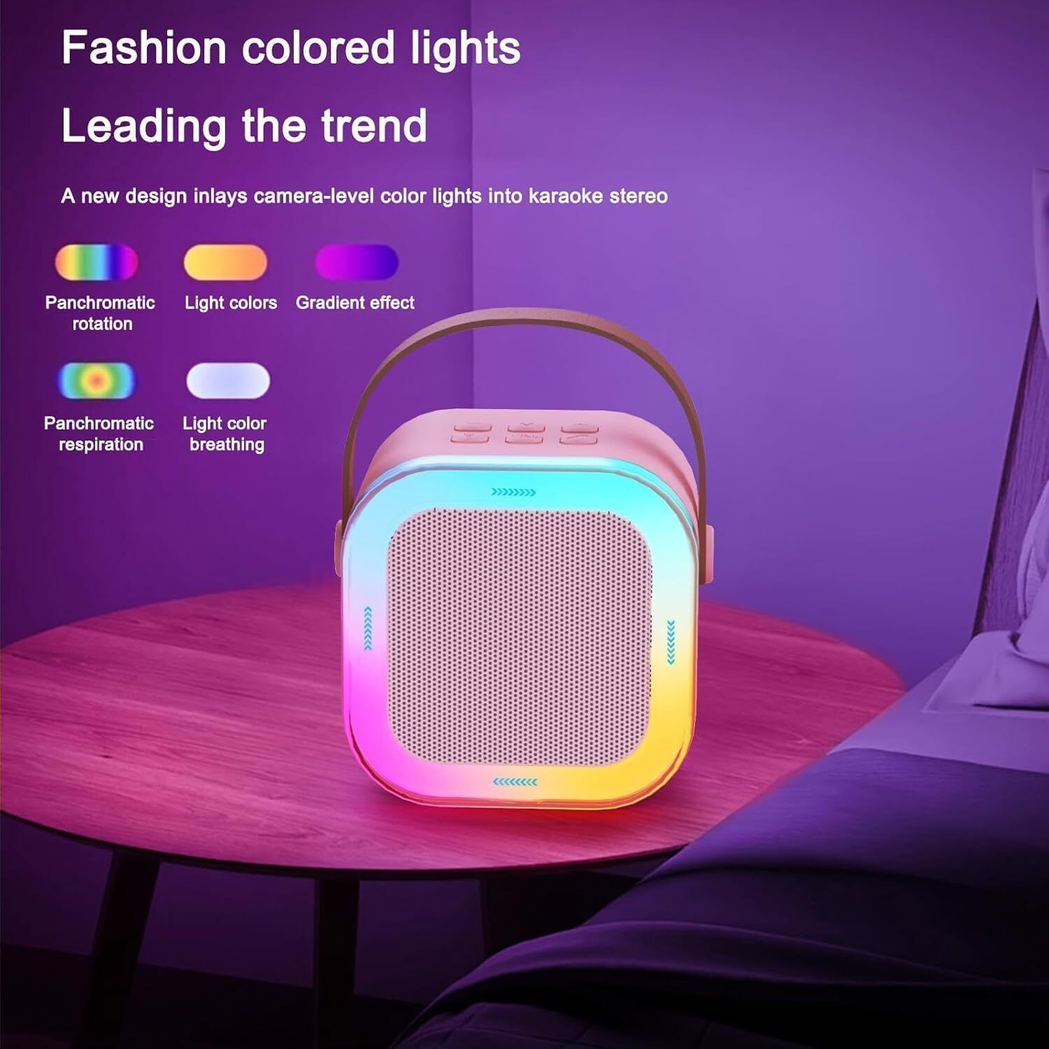 Image of Sahaj Enterprise New Portable Karaoke Speaker | Bluetooth & Wireless Mic1 5.6 W Bluetooth Home Audio Speaker