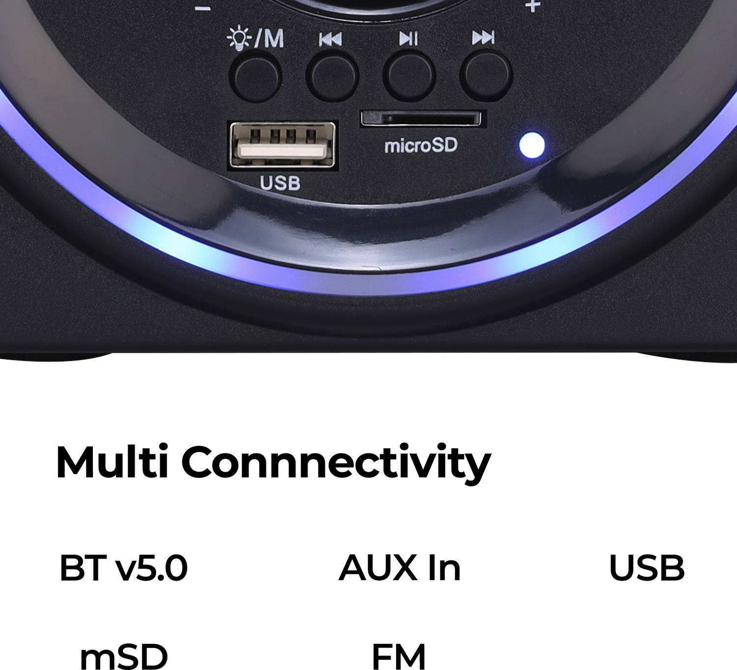 ZEBRONICS Pluto 2 15W Bluetooth Speaker Black - Image 5