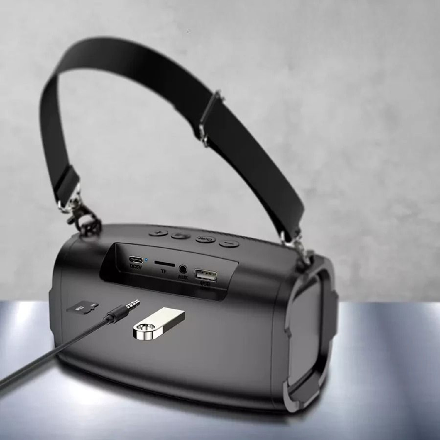 Image of electricbass SP 47 bluetooth wireless speaker black 10 W Bluetooth Home Audio Speaker